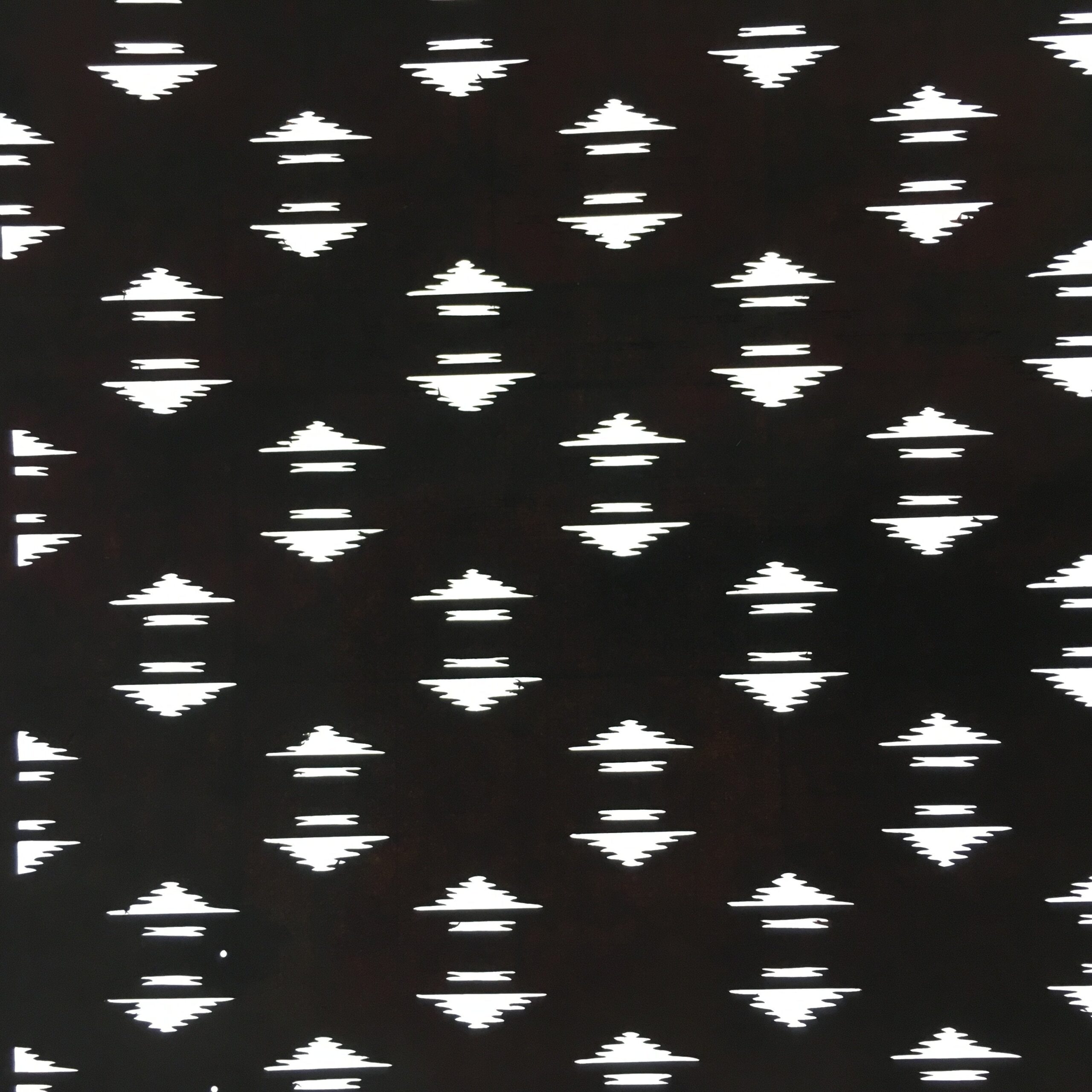 Antique Japanese Katagami Kimono Stencil Katazome Meiji Abstract Design 4Y357