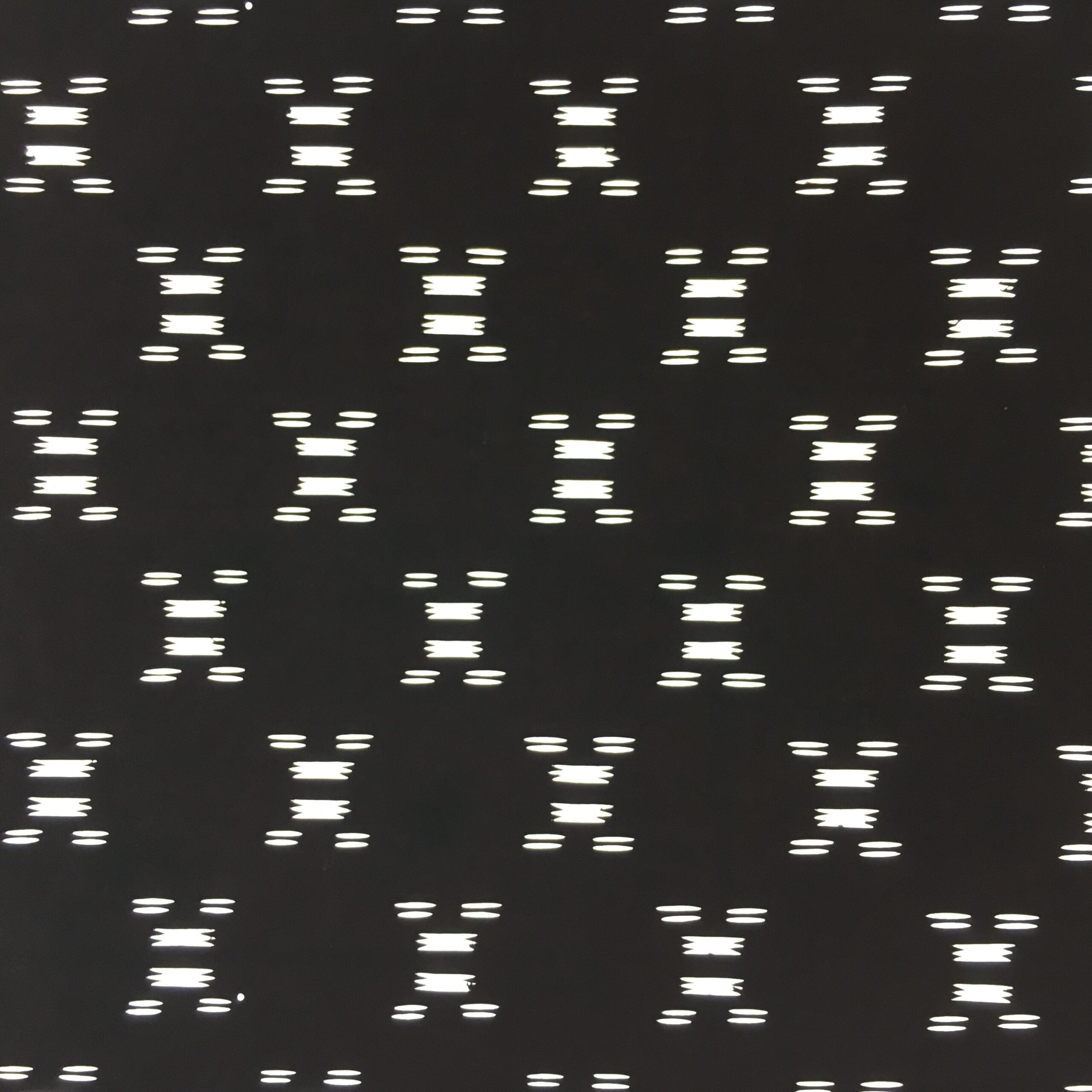 Antique Japanese Katagami Kimono Stencil Katazome Meiji Abstract Design 4Y362