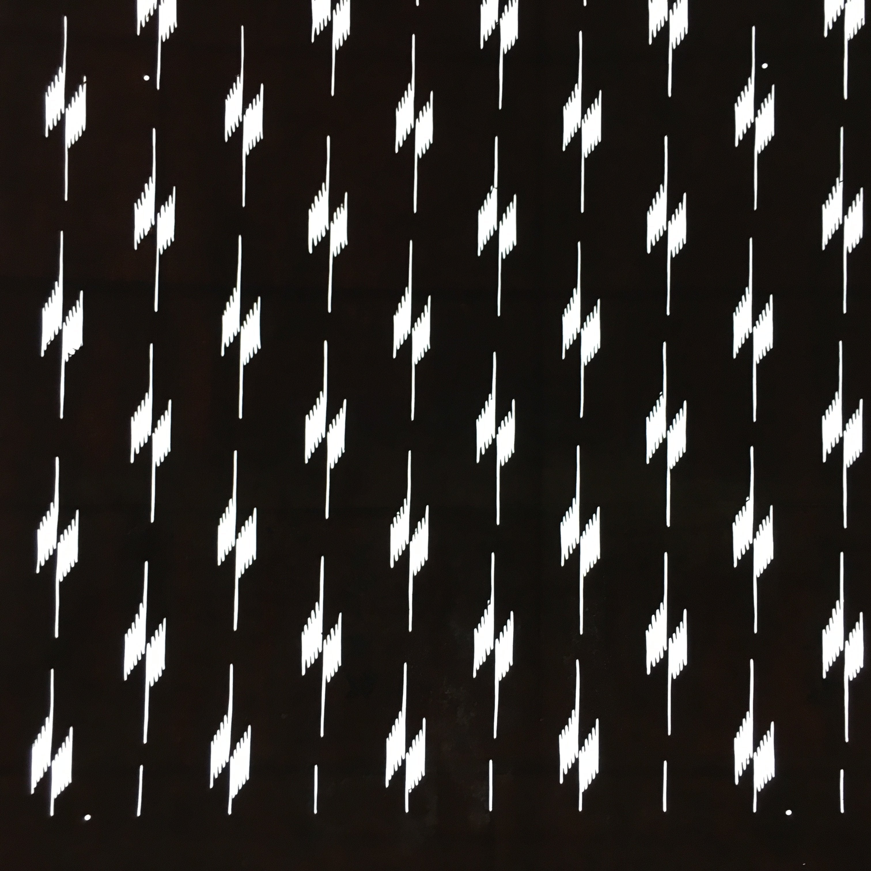 Antique Japanese Katagami Kimono Stencil Katazome Meiji Arrow Design 4Y280