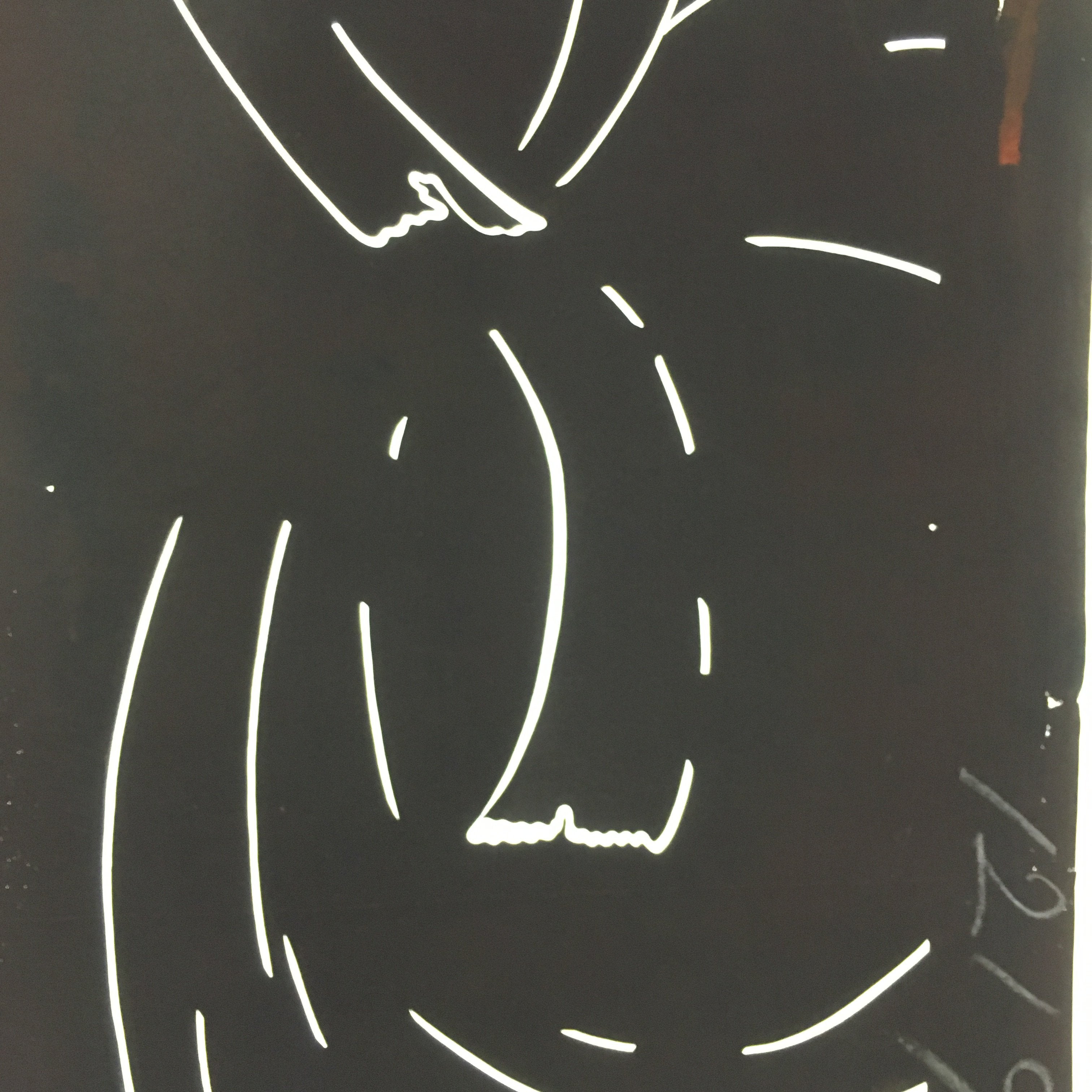 Antique Japanese Katagami Kimono Stencil Katazome Meiji Design C412