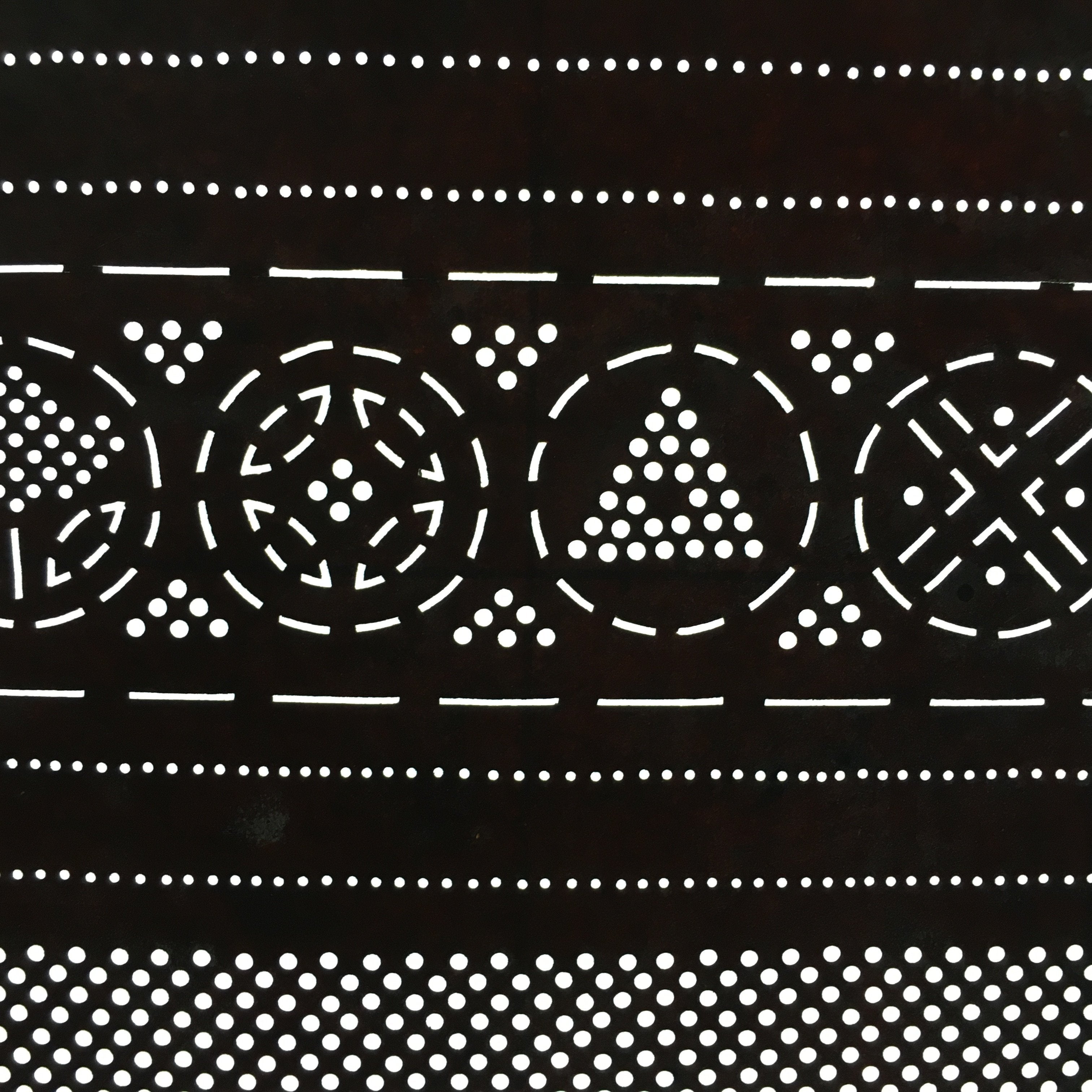 Antique Japanese Katagami Kimono Stencil Katazome Meiji Geometric Dot C365