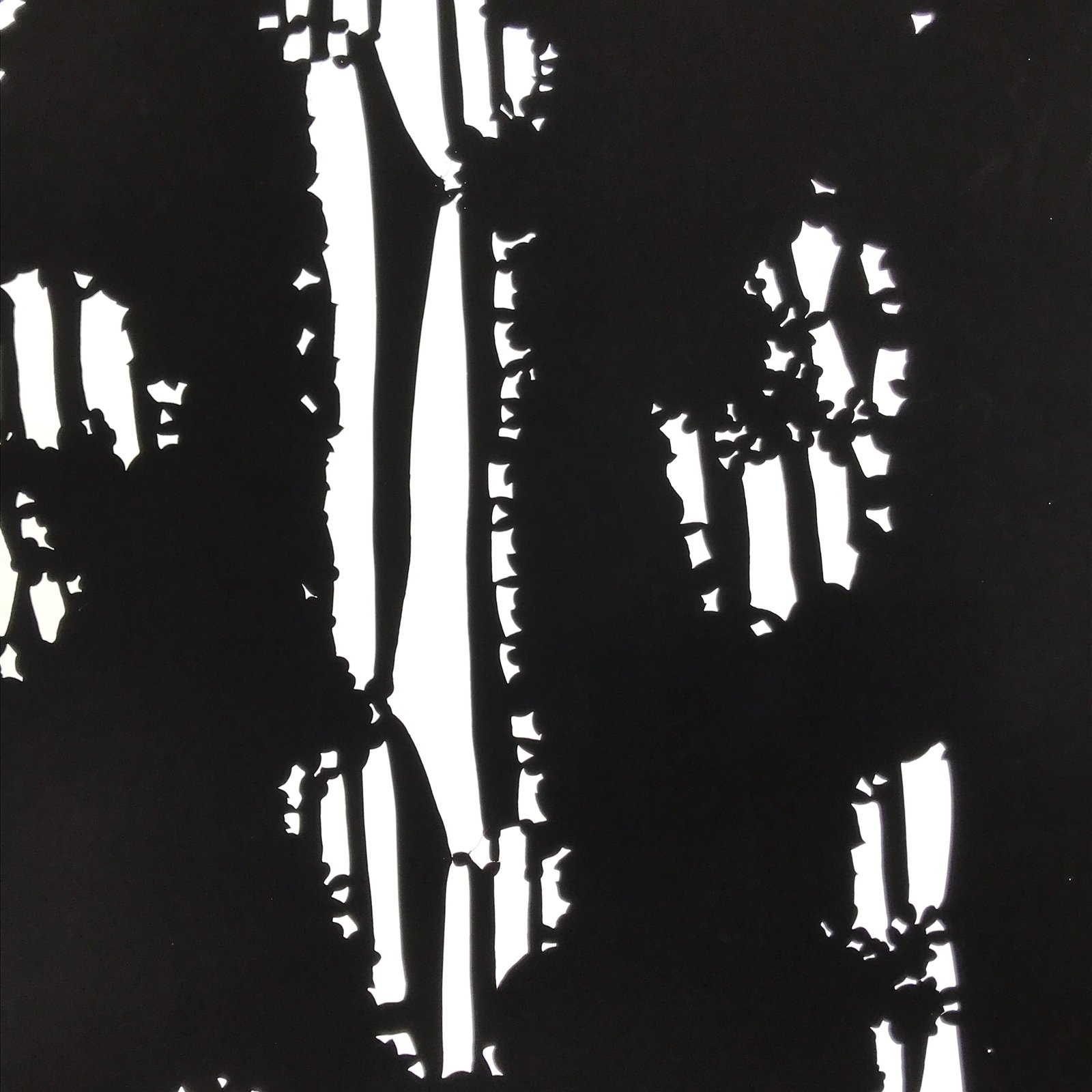 Antique Japanese Katagami Paper Kimono Stencil Katazome Background Floral C928