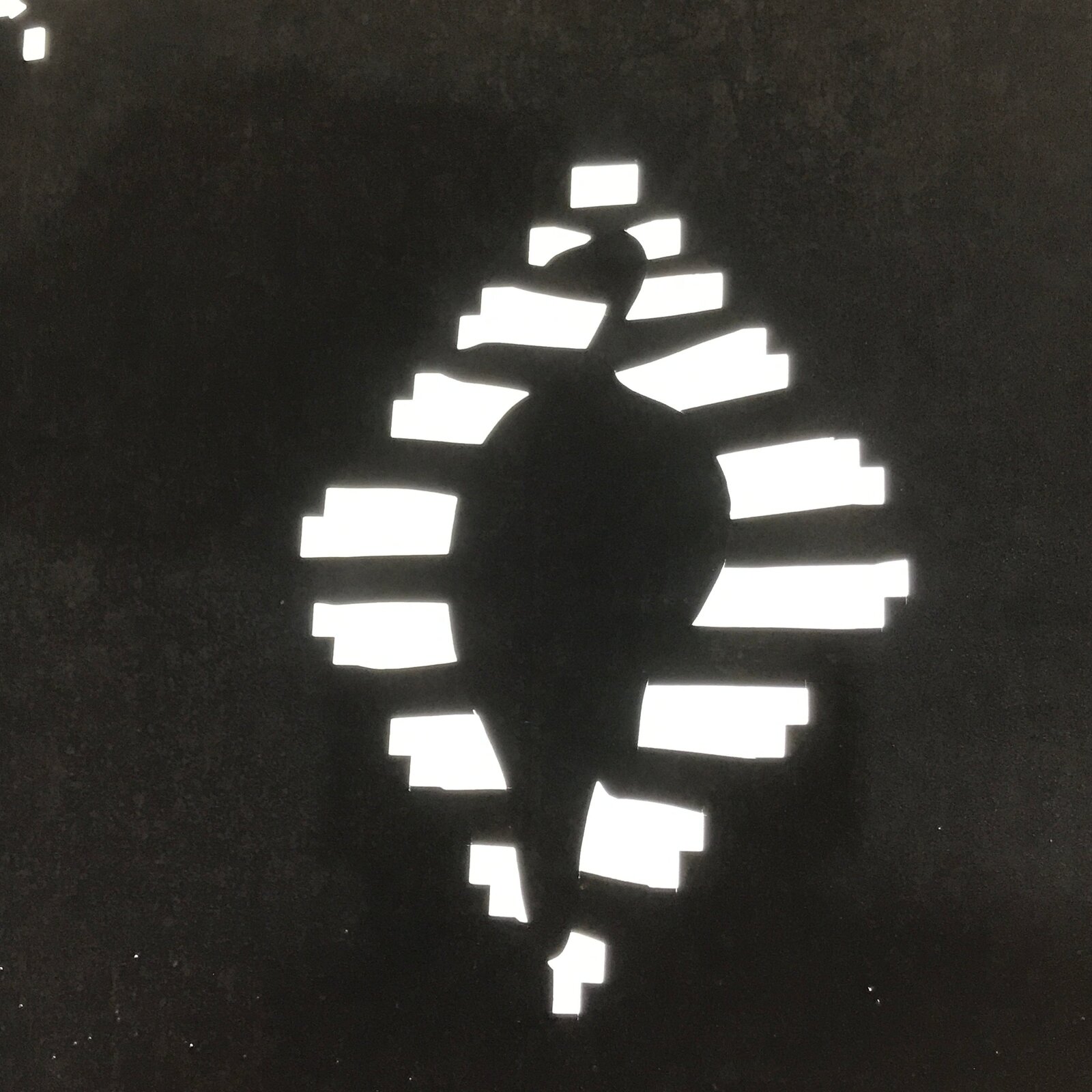 Antique Japanese Katagami Paper Kimono Stencil Katazome Hishi Bird Design C918