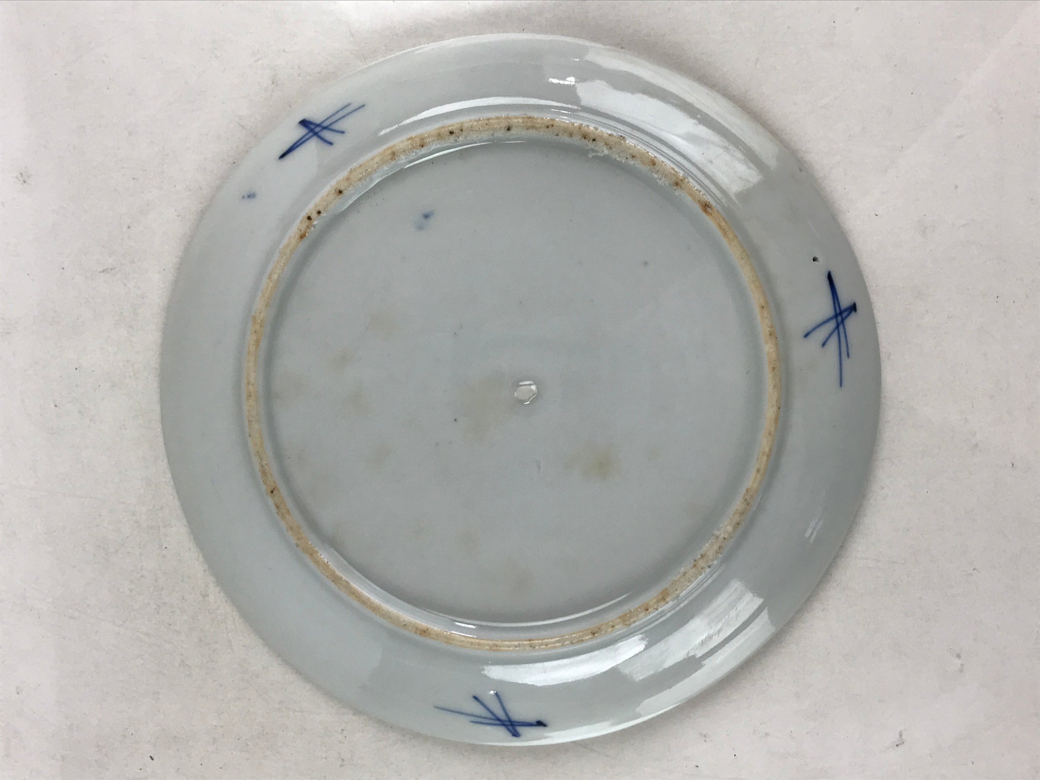 Antique Japanese Koimari Imari Plate Plum Blossom Nightingale Kozara Gold PY374