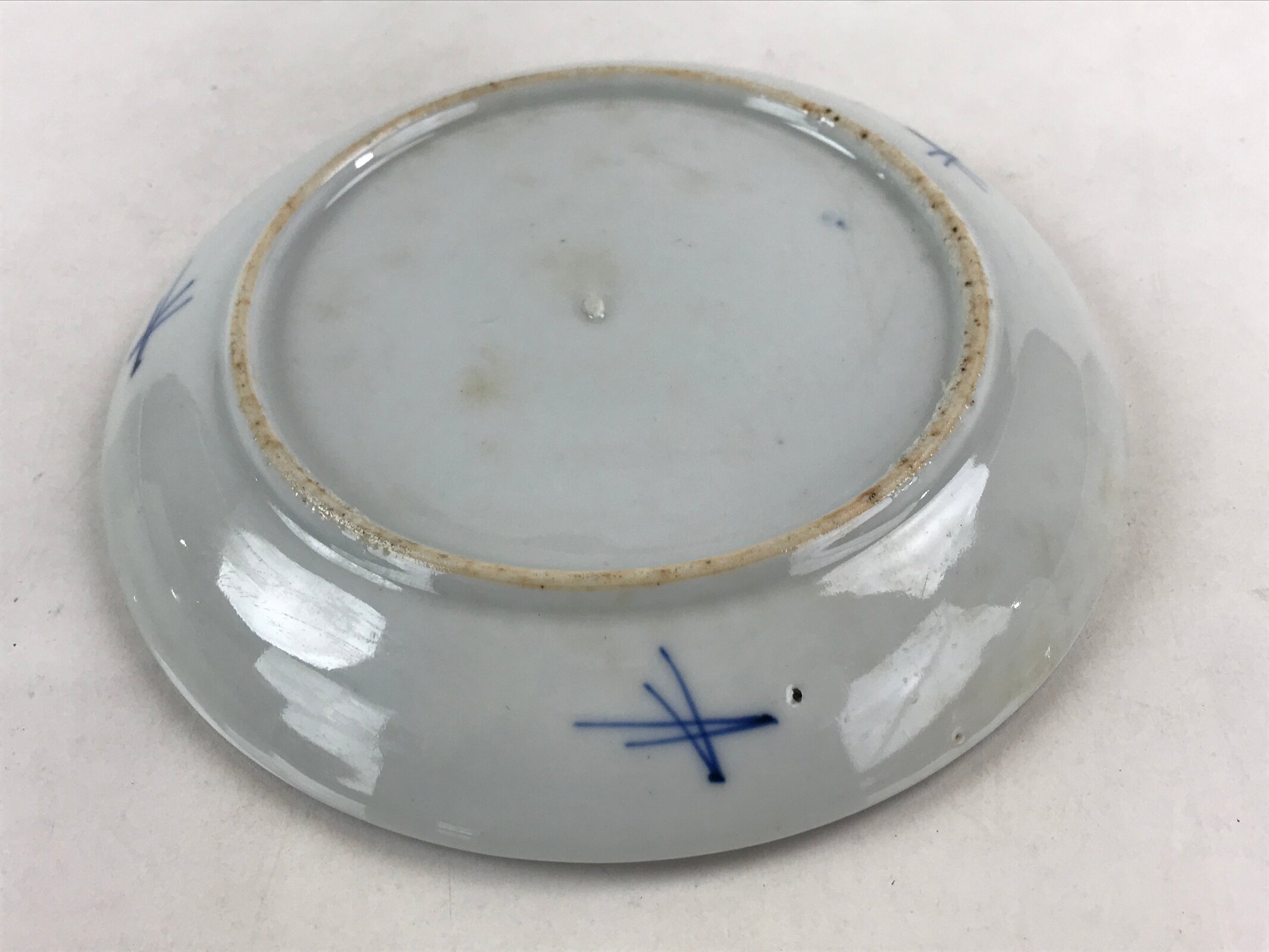 Antique Japanese Koimari Imari Plate Plum Blossom Nightingale Kozara Gold PY374