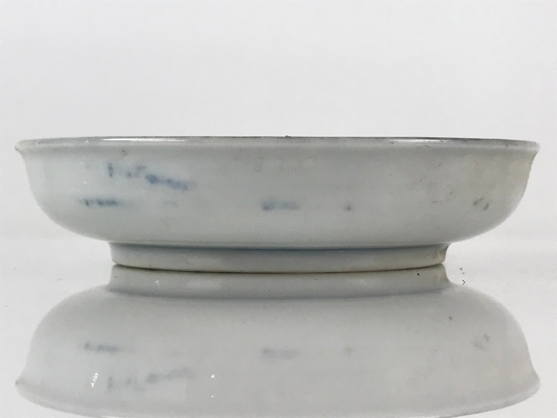 Antique Japanese Koimari Ware Porcelain Small Plate Sometsuke Iris PY167