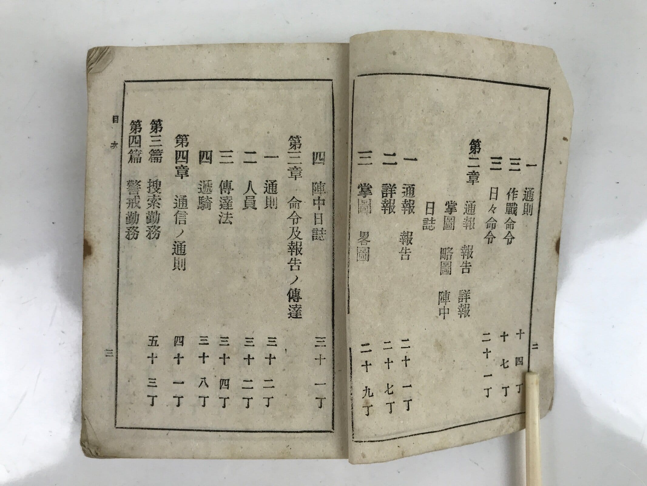 Antique Japanese Military Book Field Manual 1898 Meiji Imperial Japan BA508