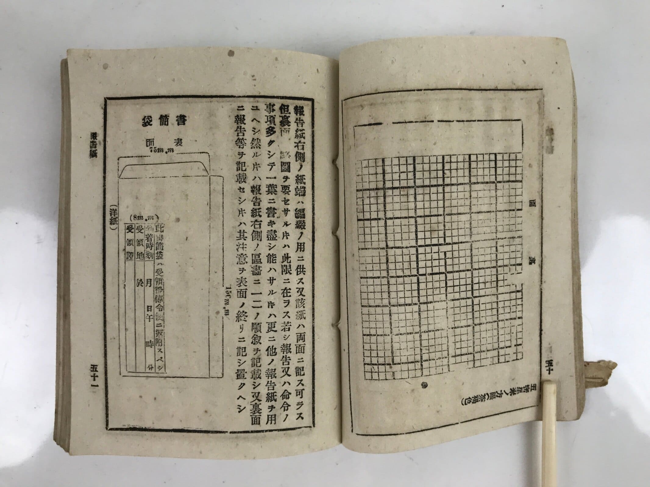 Antique Japanese Military Book Field Manual 1898 Meiji Imperial Japan BA508
