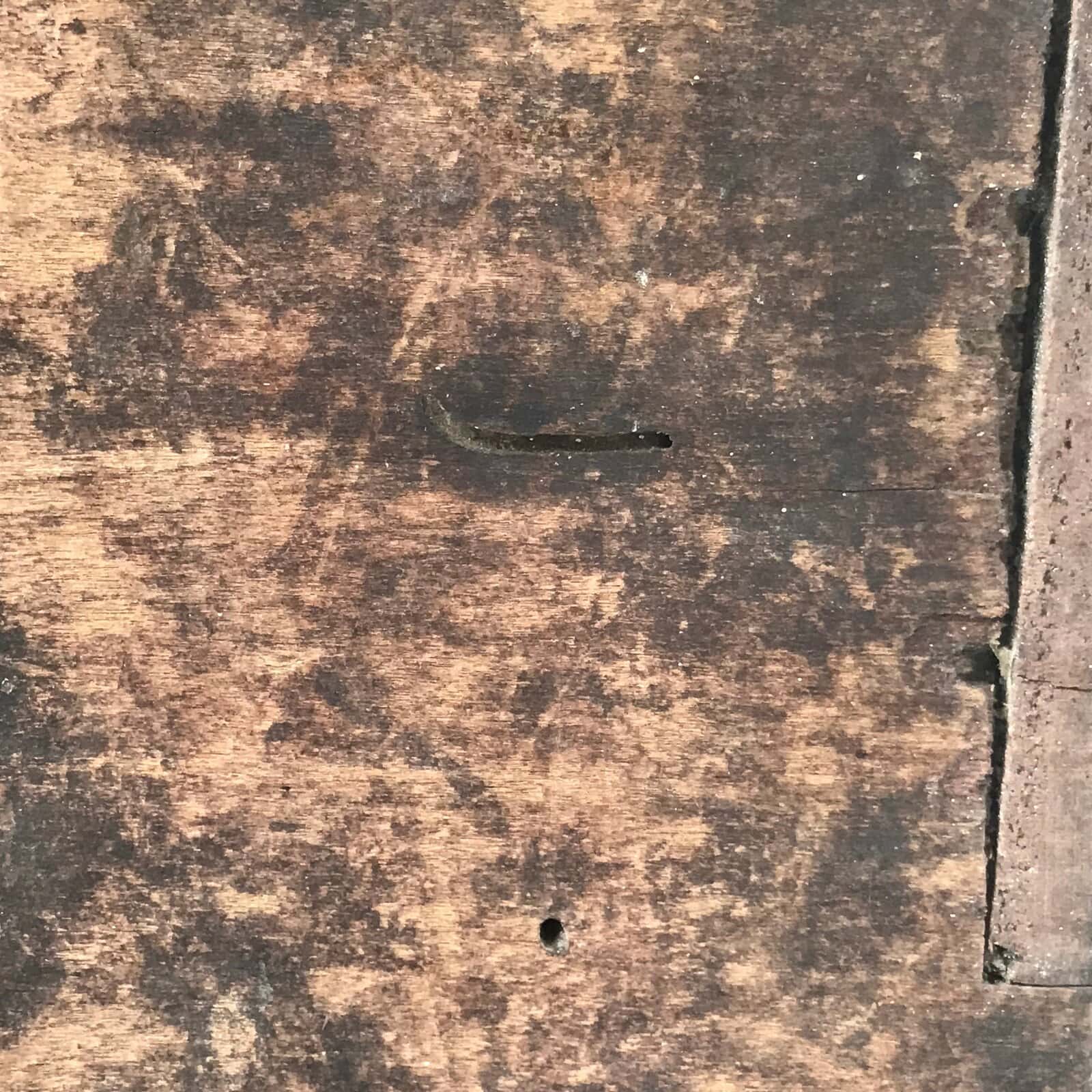 Antique Japanese Open Wooden Storage Box Inside 15x15x21cm Brown X98