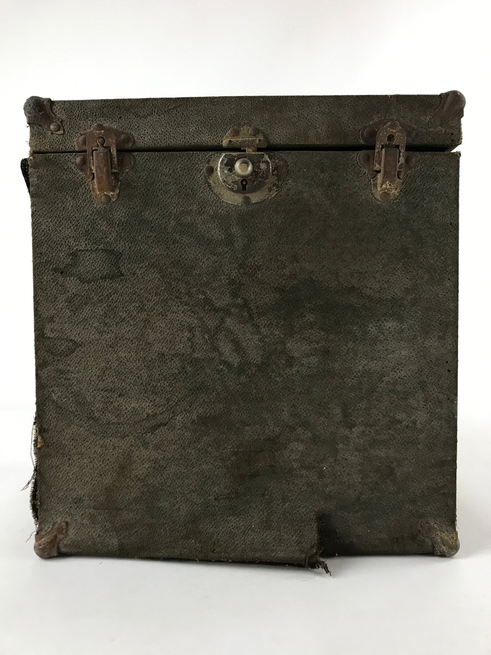 Antique Japanese Phonograph Record Storage Case Vtg Wood Box Paper Divider JK631