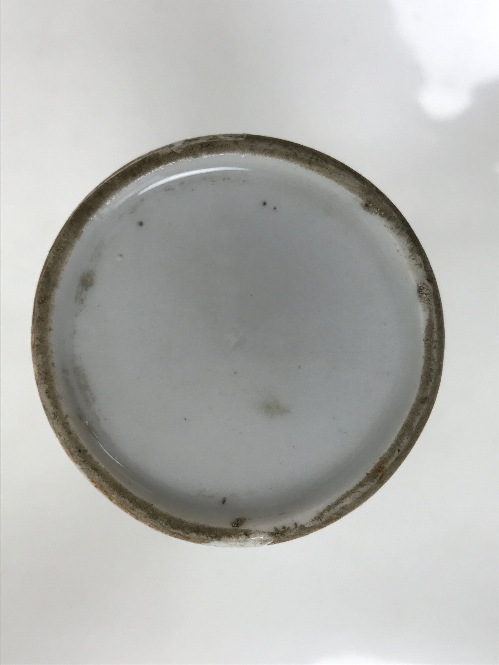 Antique Japanese Porcelain Sake Bottle Tokkuri White Blue Shochikubai Pine TS819