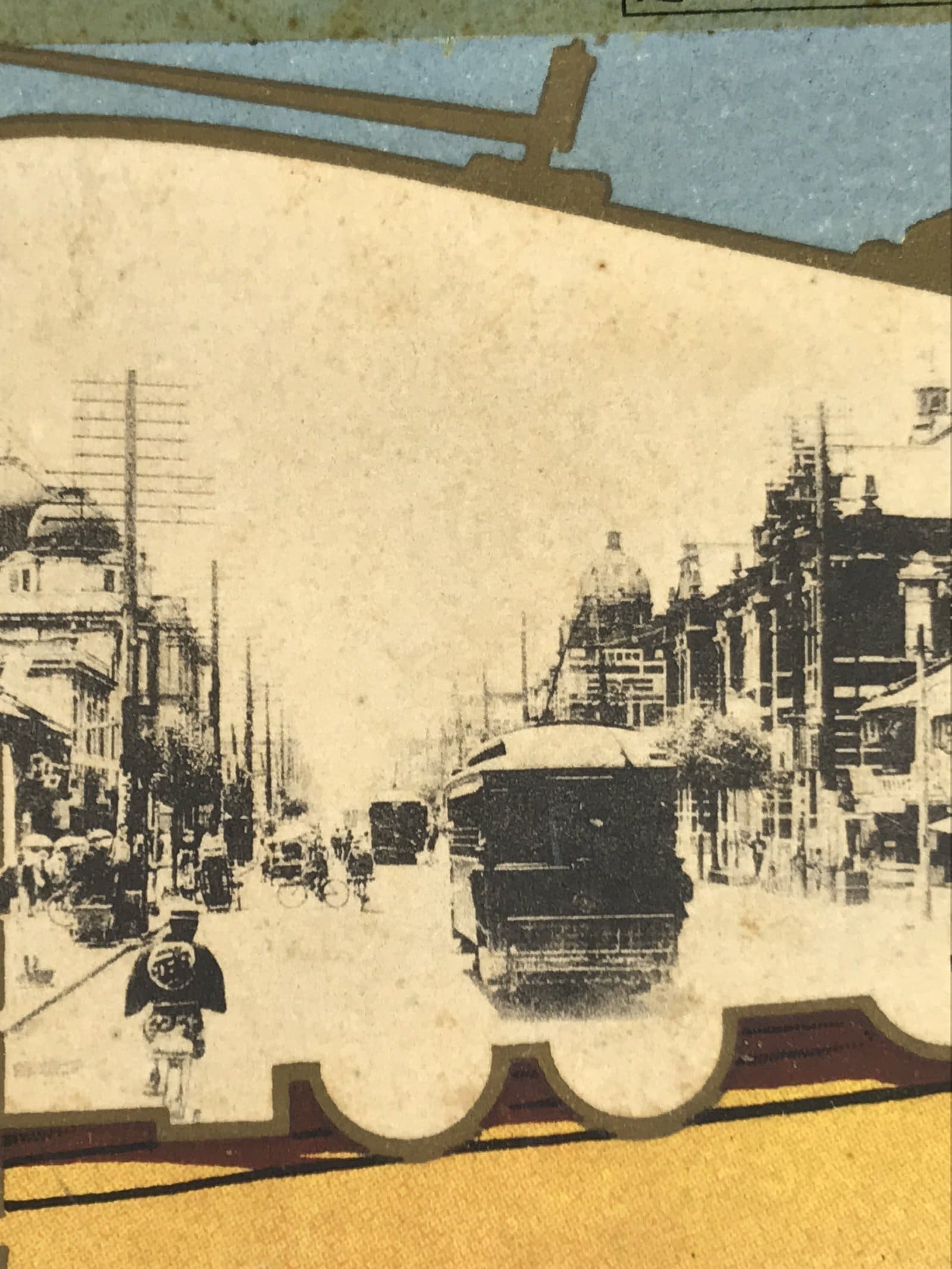 Antique Japanese Postcard Aichi Nagoya Famous Spots C1920 Black White PC121