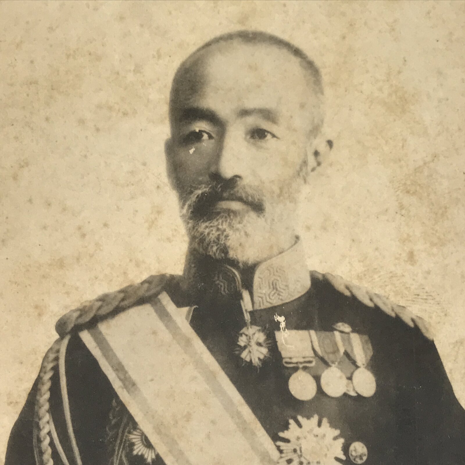 Antique Japanese Postcard General Nogi Portrait C1910 Photo Black White PC115