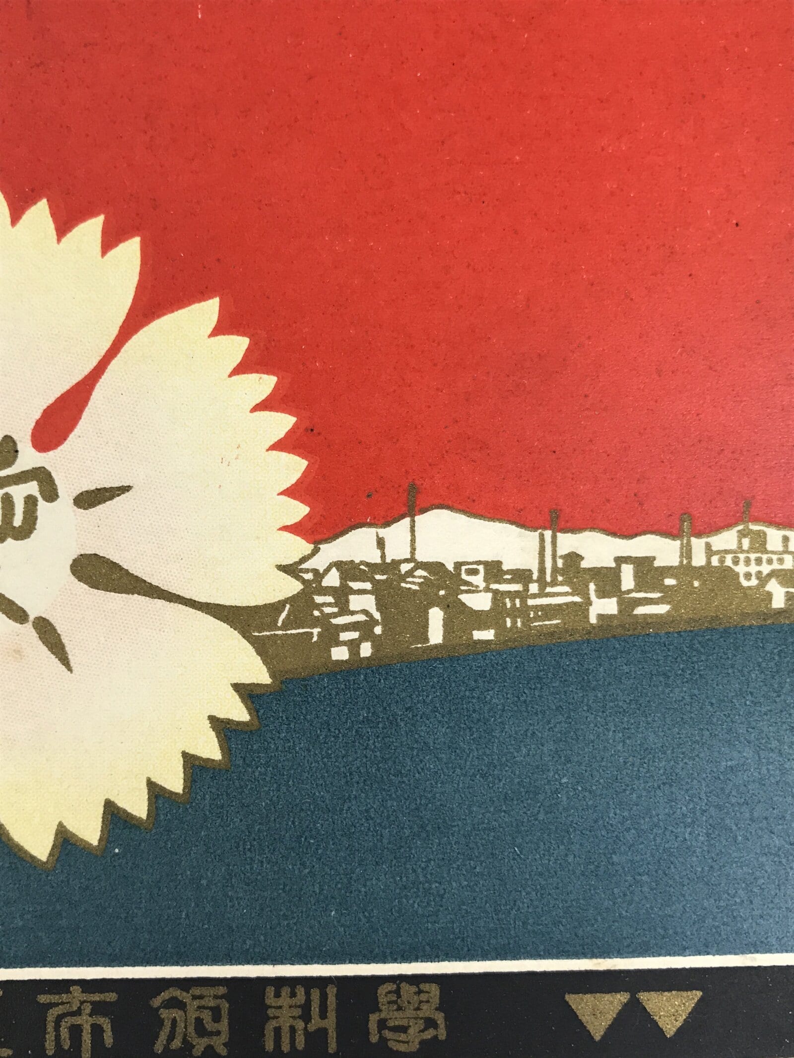 Antique Japanese Postcard Nagoya Education System 50 Years C1920 Color PC119