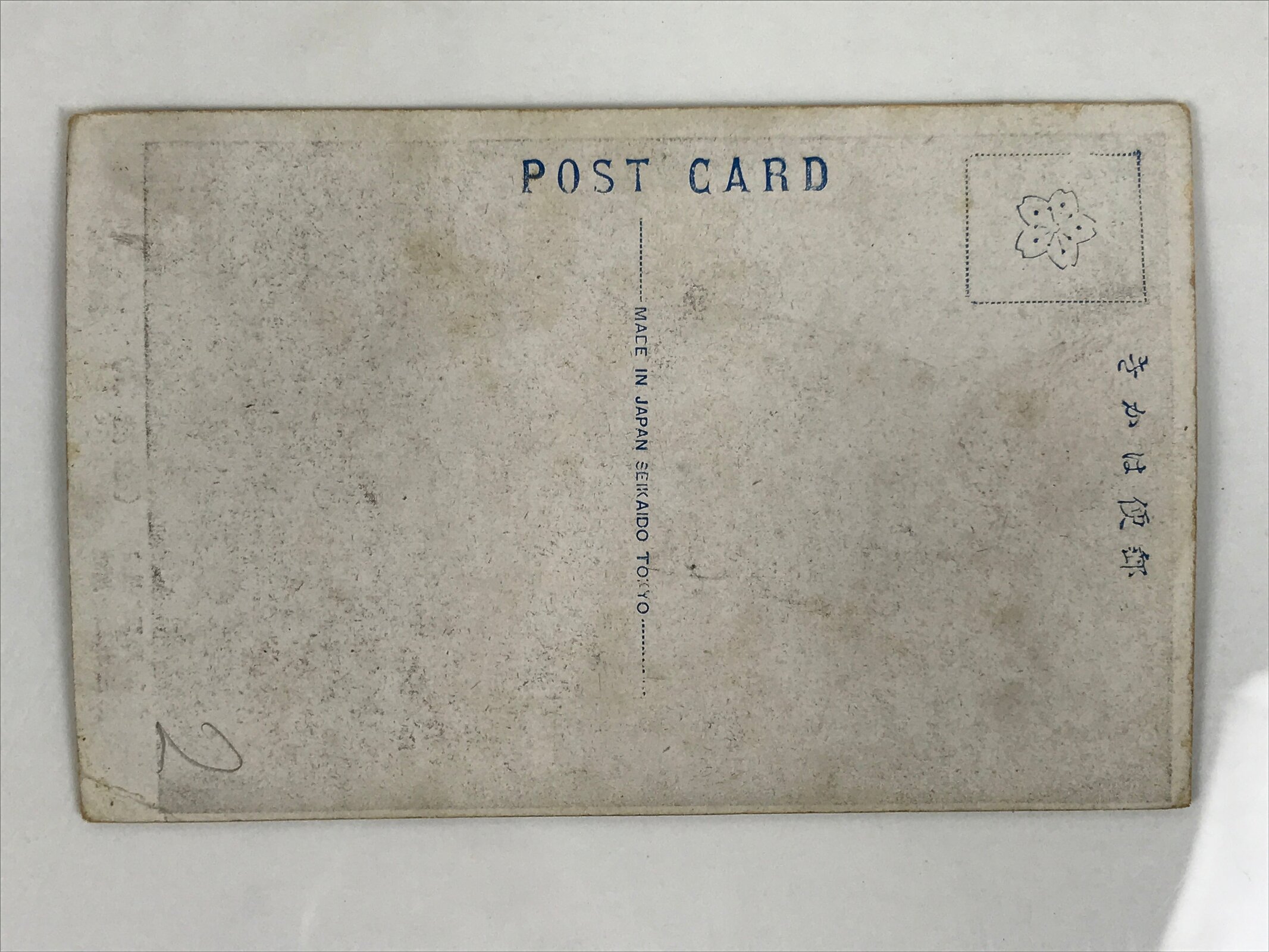 Antique Japanese Postcard Sumo Wrestler Hitachidake Riichi Black White PC99