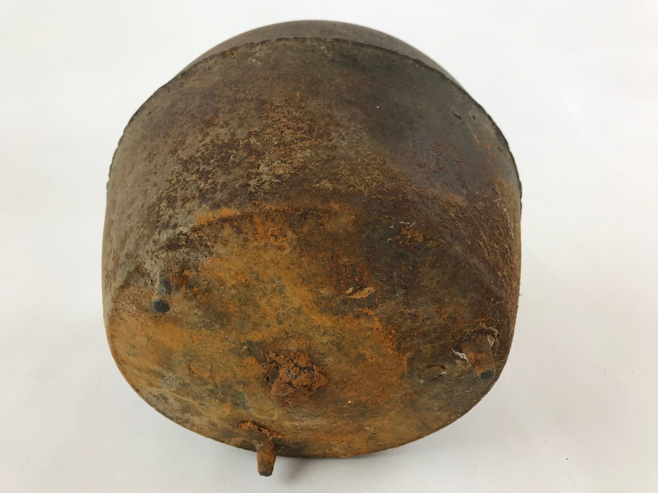 Antique Japanese Traditional Cast Iron Hanging Cook Pot Black Irori Hearth C26