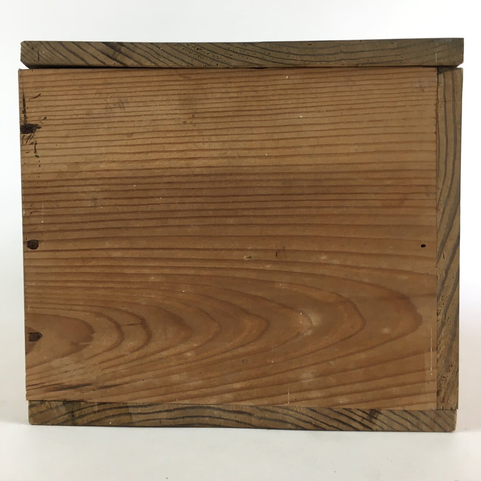 Antique Japanese Wooden Pottery Storage Box Inside 34.5x19.5x16.5cm WB961