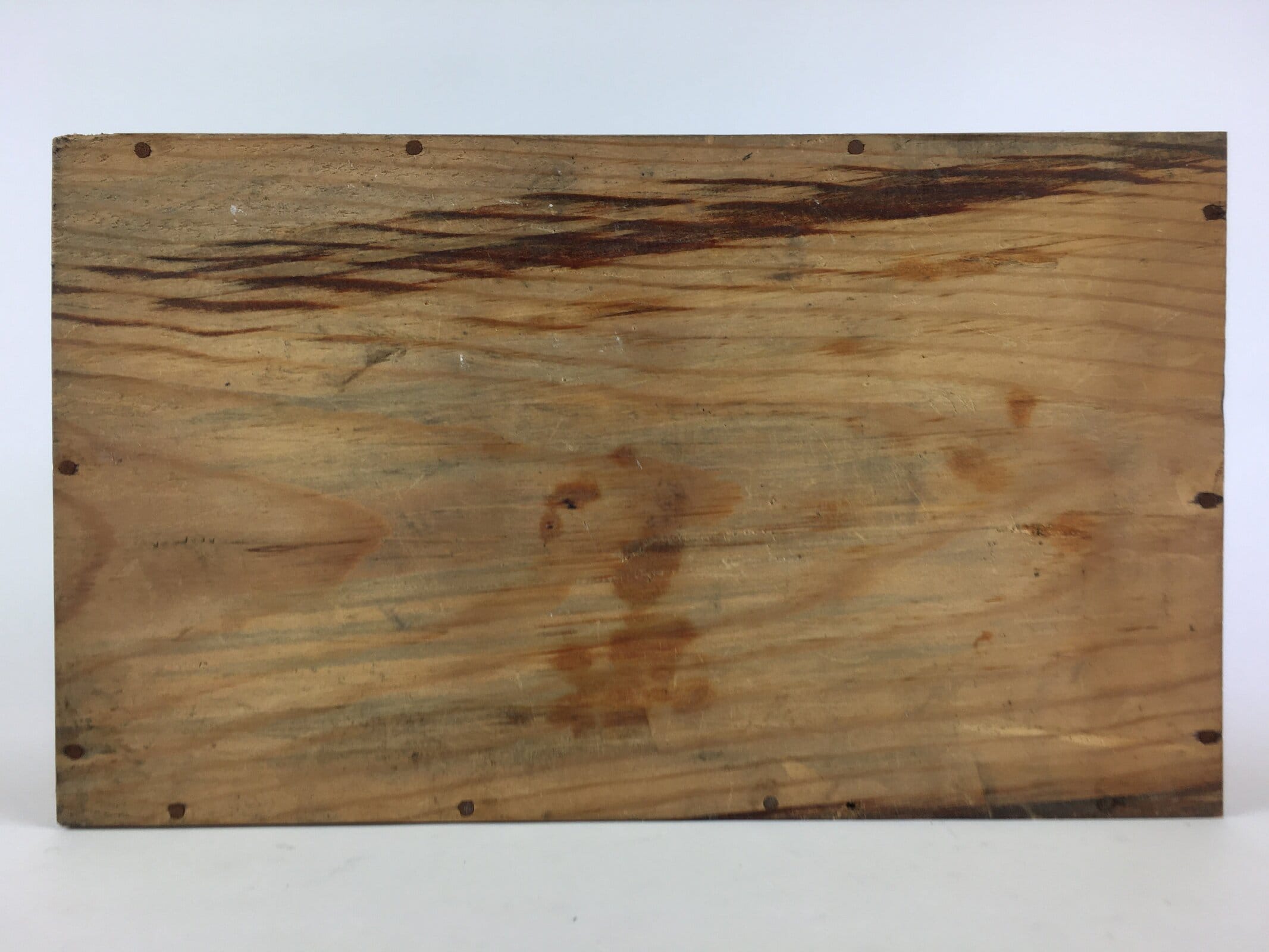 Antique Japanese Wooden Pottery Storage Box Inside 34.5x19.5x16.5cm WB961