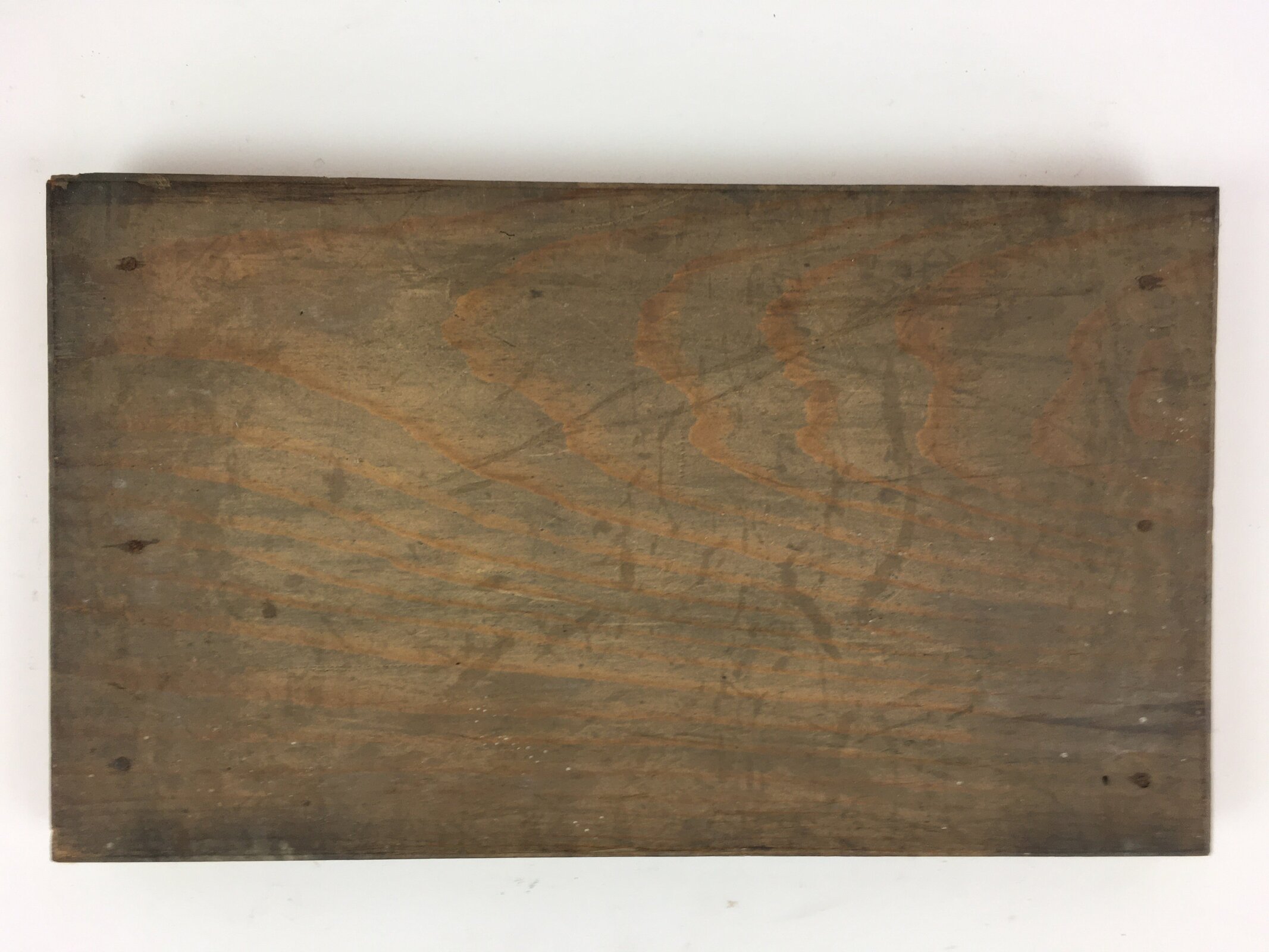 Antique Japanese Wooden Pottery Storage Box Inside 34.5x19.5x16.5cm WB961