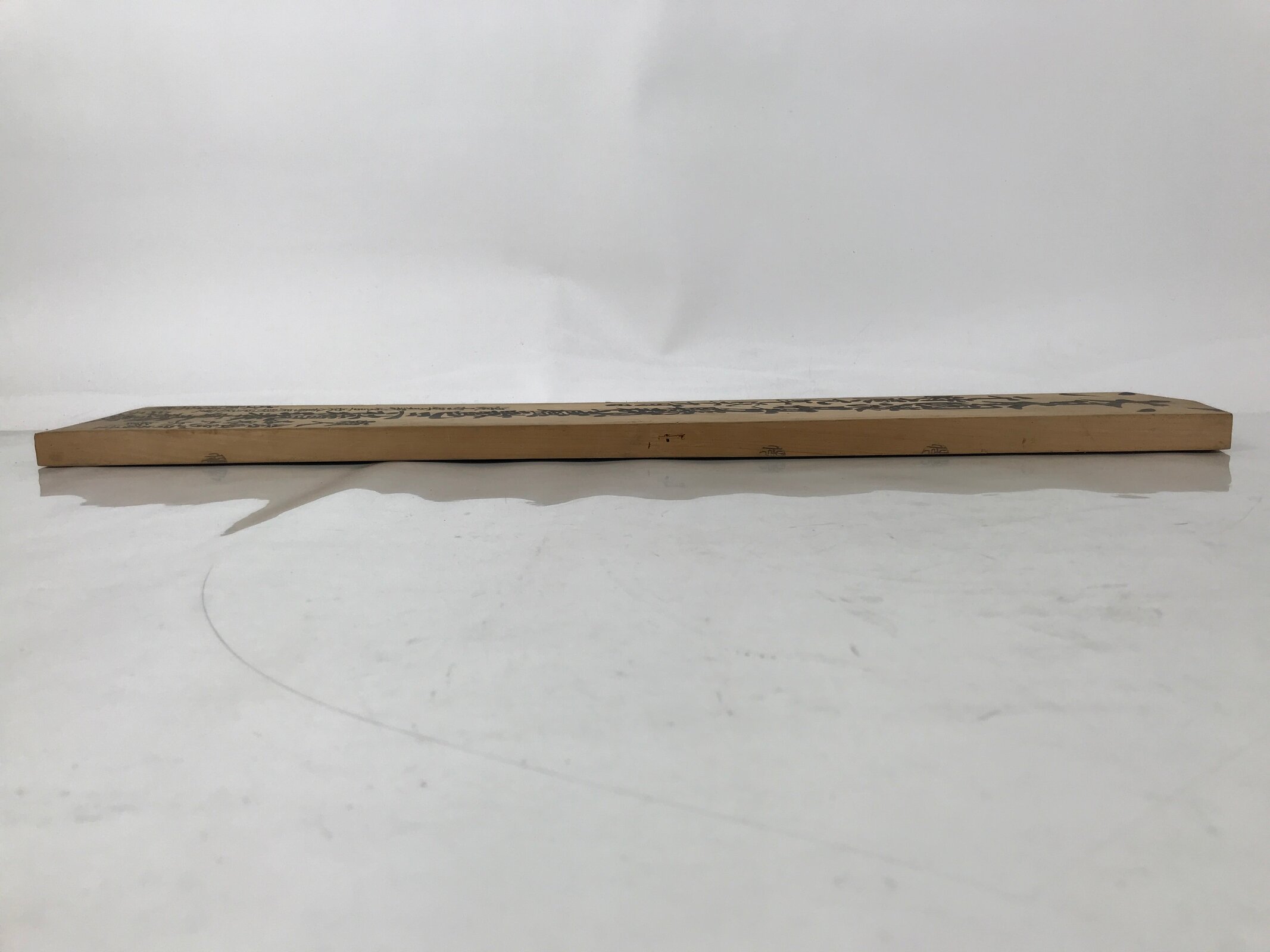 Antique Japanese Wooden Signboard Kanji Munefuda Calligraphy Parishioner JK893