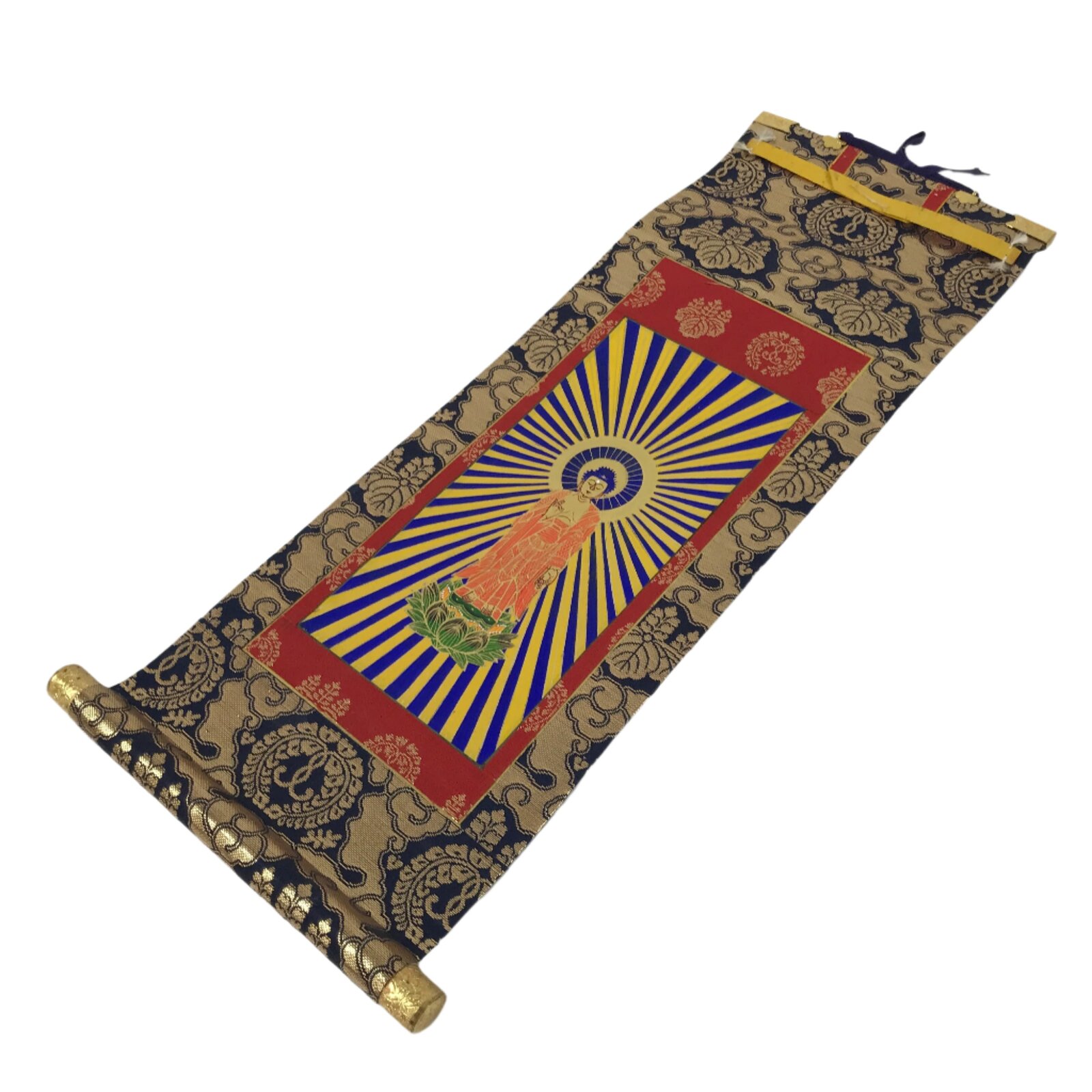 Buddhist Altar Fitting Scroll Vtg Amida Nyorai Gohonzon Otani Kakejiku BA712