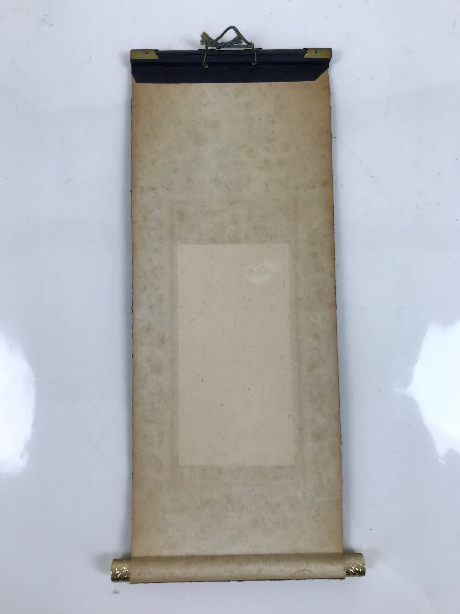 Buddhist Altar Fitting Scroll Vtg Kakejiku Honzon Touritsu Mida Paper Silk BA419