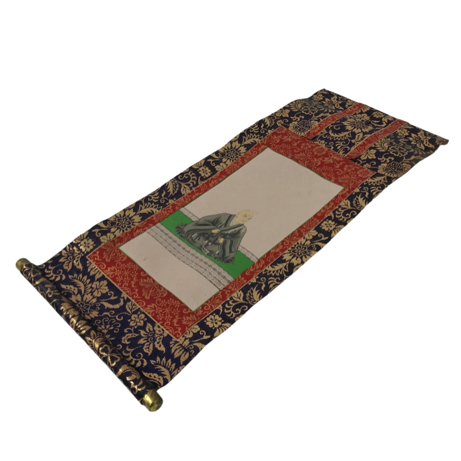 Buddhist Altar Fitting Scroll Vtg Rennyo Jodo Shinshu Kakejiku Wakigake BA714