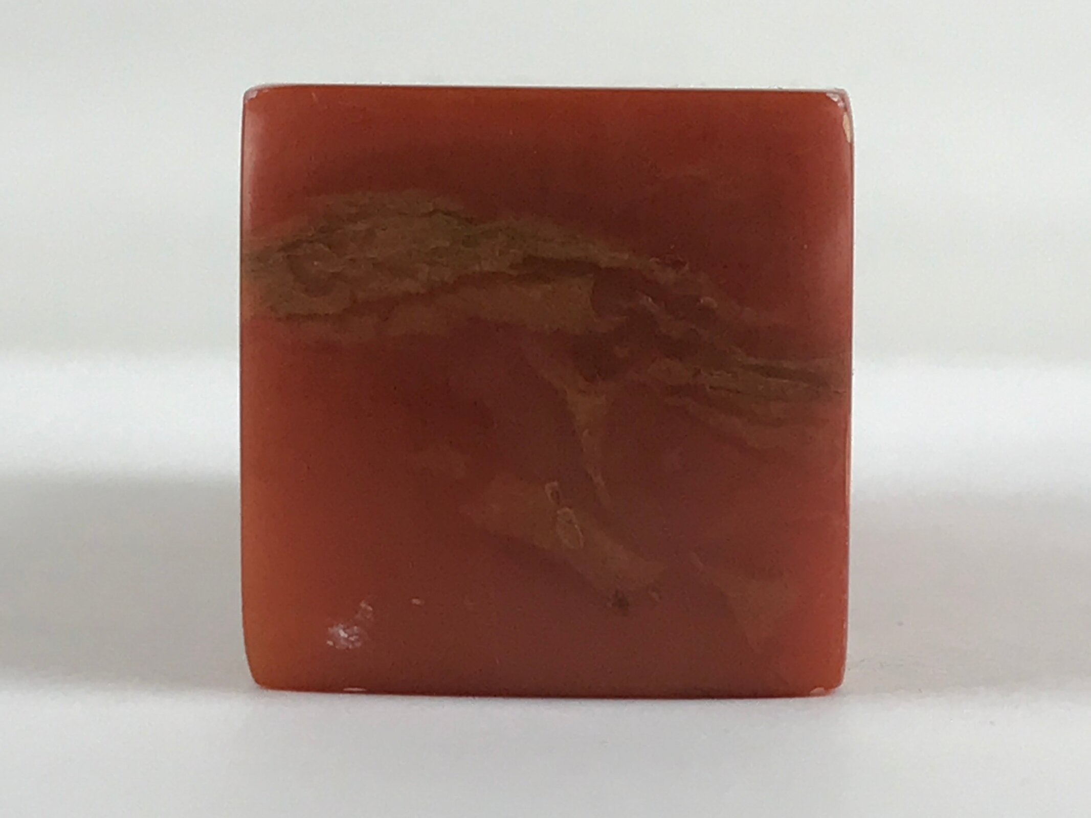 Chinese Carved Stone Stamp Hanko Inkan With Box Vtg Seal Name Signature Kanji HS