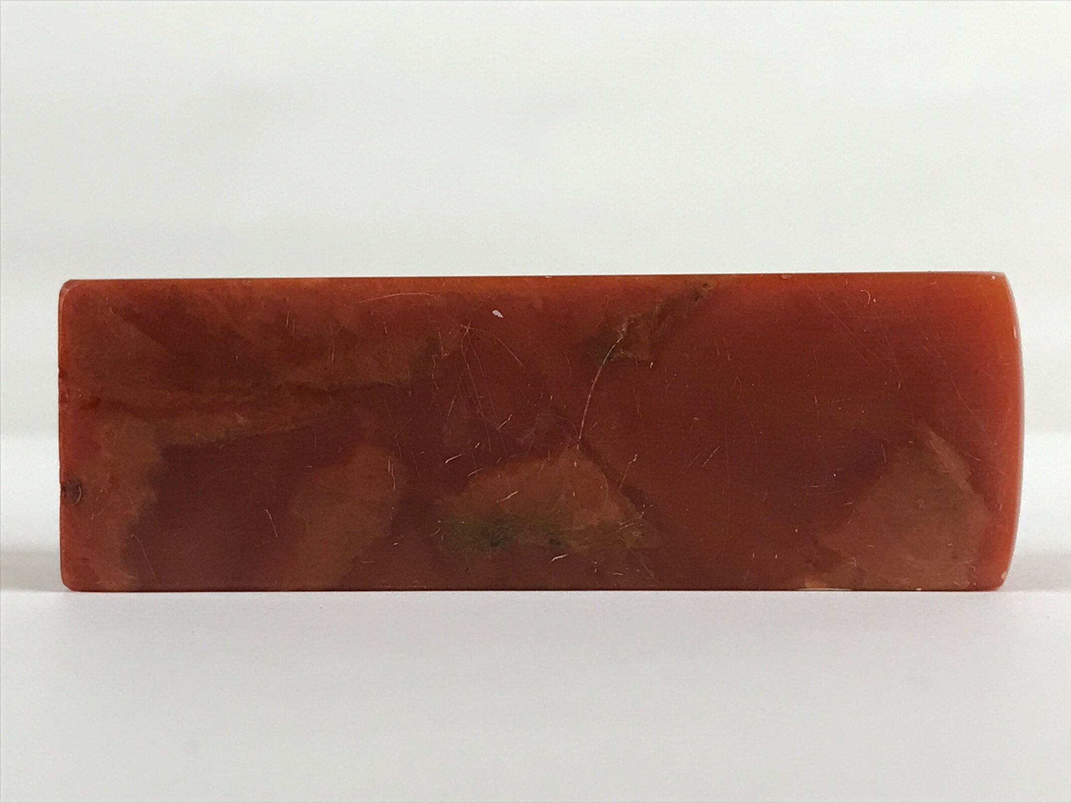 Chinese Carved Stone Stamp Hanko Inkan With Box Vtg Seal Name Signature Kanji HS