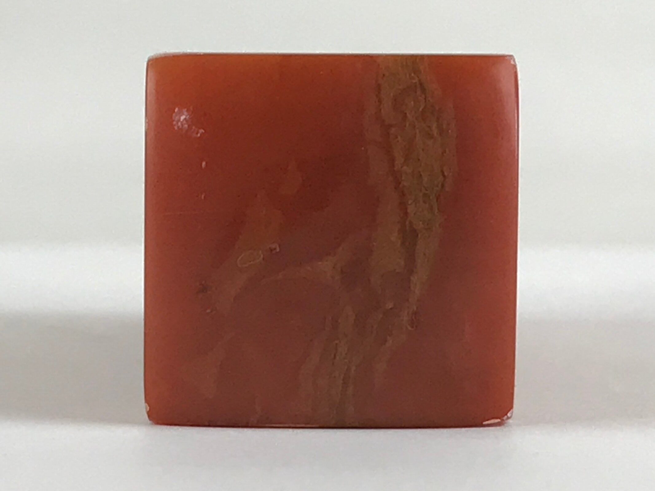 Chinese Carved Stone Stamp Hanko Inkan With Box Vtg Seal Name Signature Kanji HS