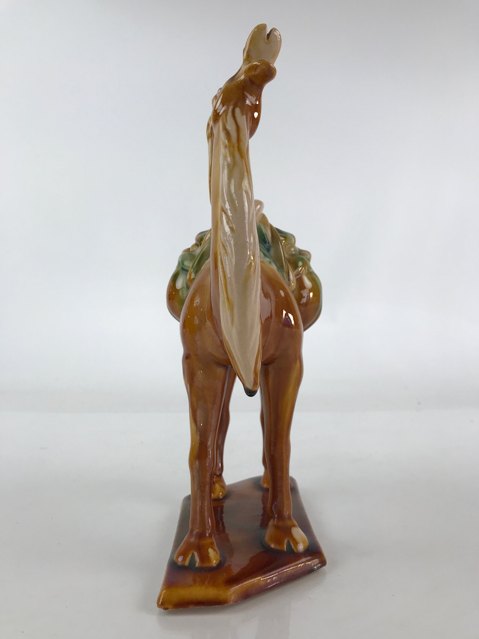 Chinese Ceramic Camel Figurine Ornament Vtg Pottery Okimono Rakuda BD842