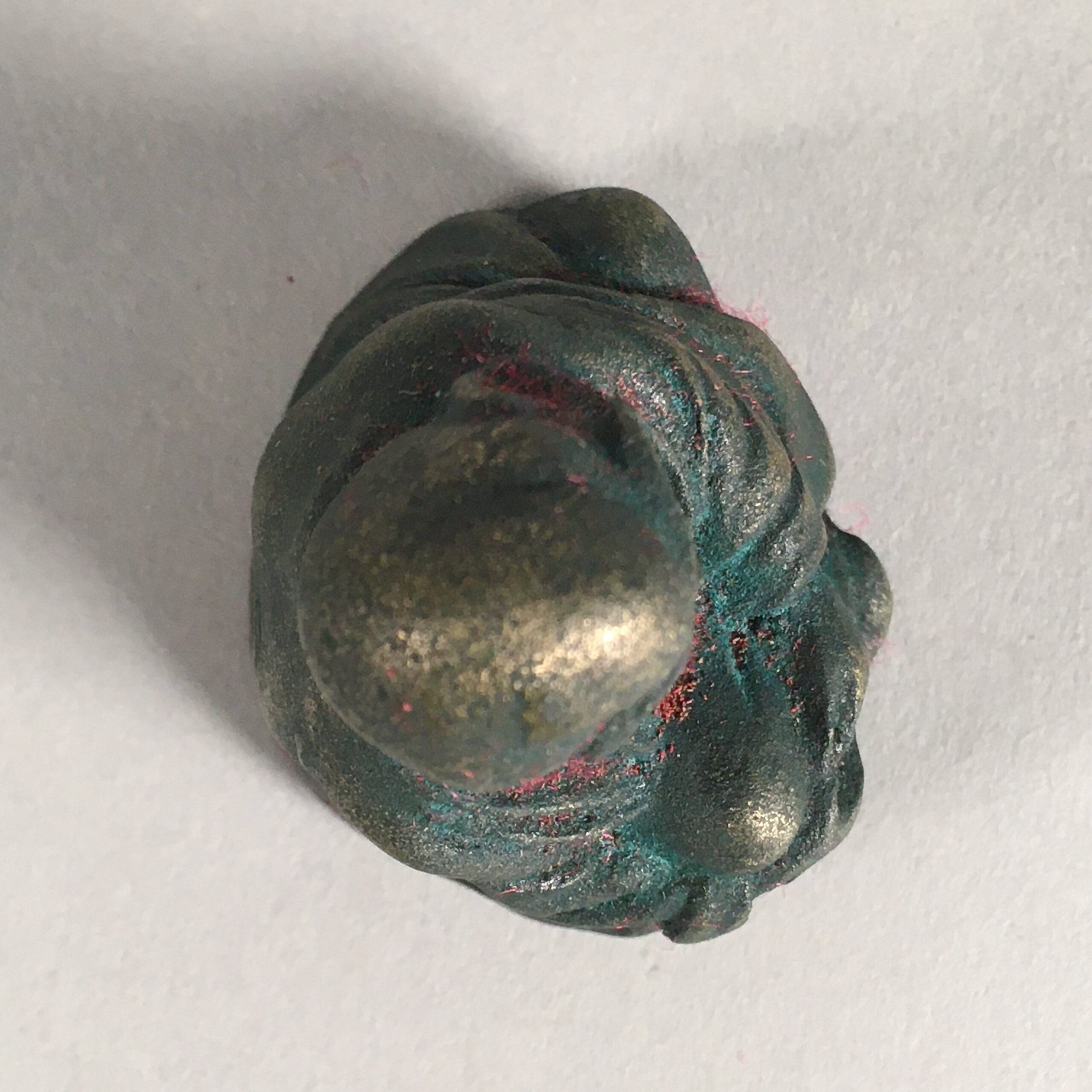 Chinese Iron Figurine Vtg Buddhist Monk Metal Okimono Statue KF438