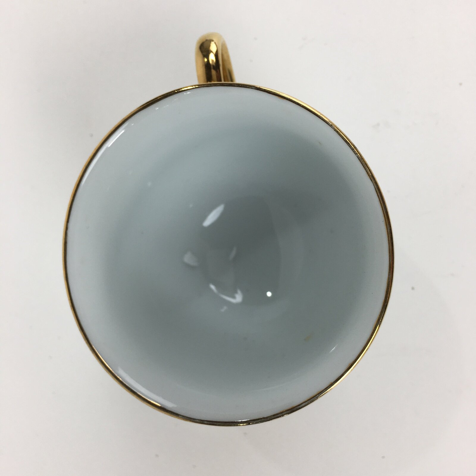 Chinese Porcelain Teacup Vtg Dragon Phoenix Bird Gold Jingdezhen City PP782