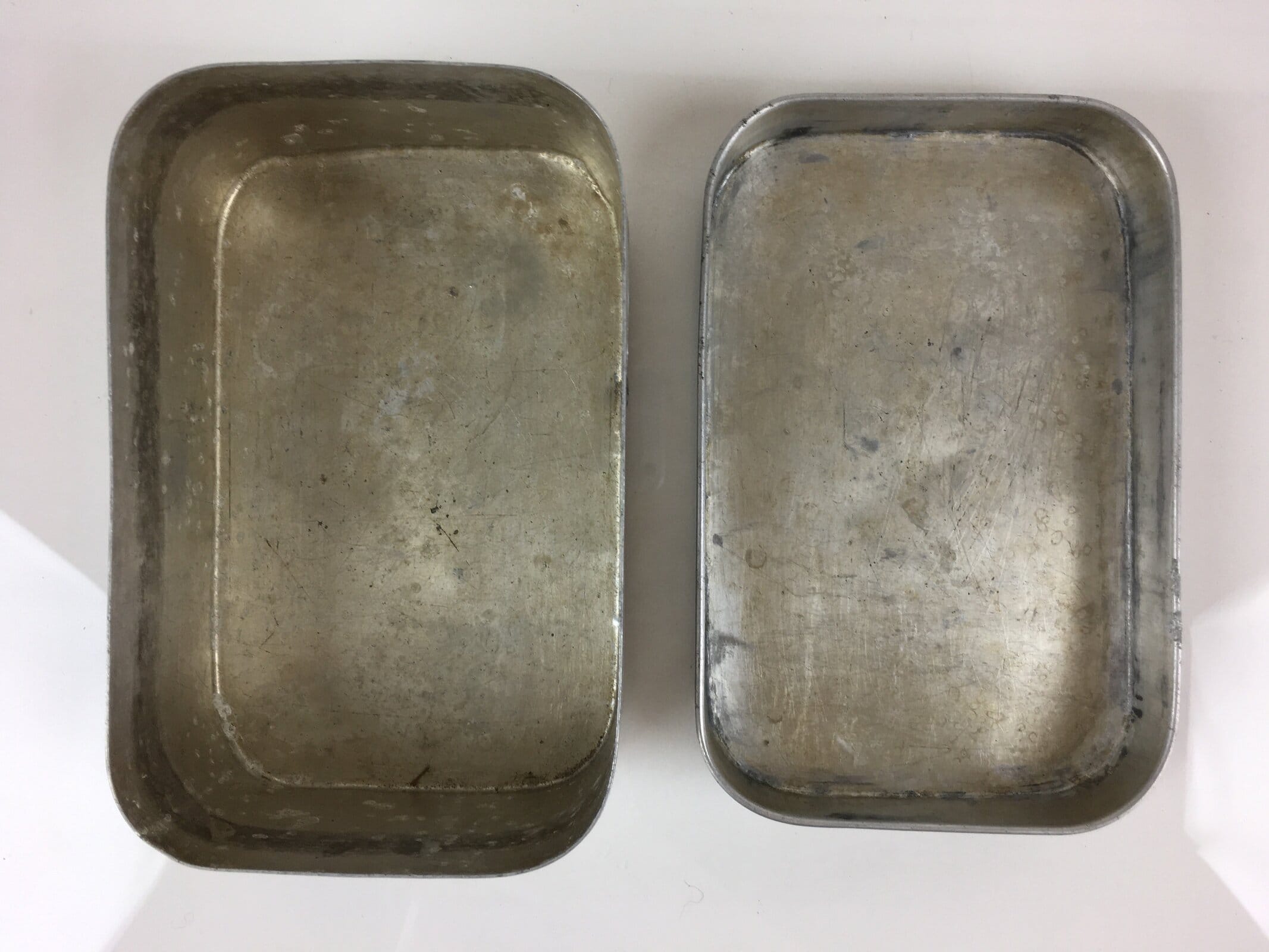 Japanese Aluminum Bento Box Vtg Lunch Box Lidded Container Silver JK397