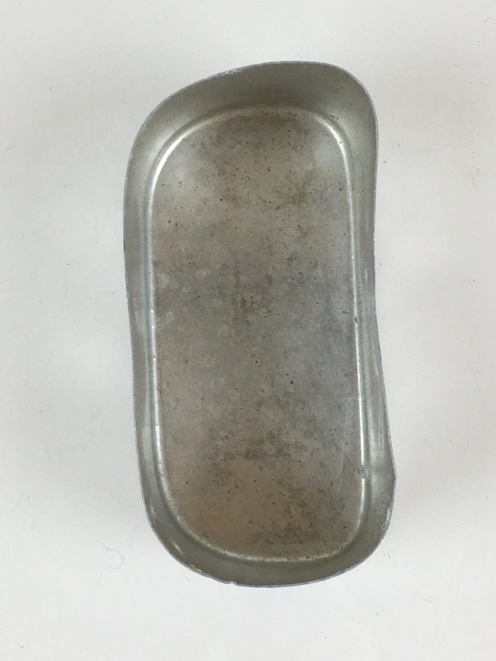 Japanese Aluminum Bento Box Vtg Lunch Box Lidded Container Silver JK398