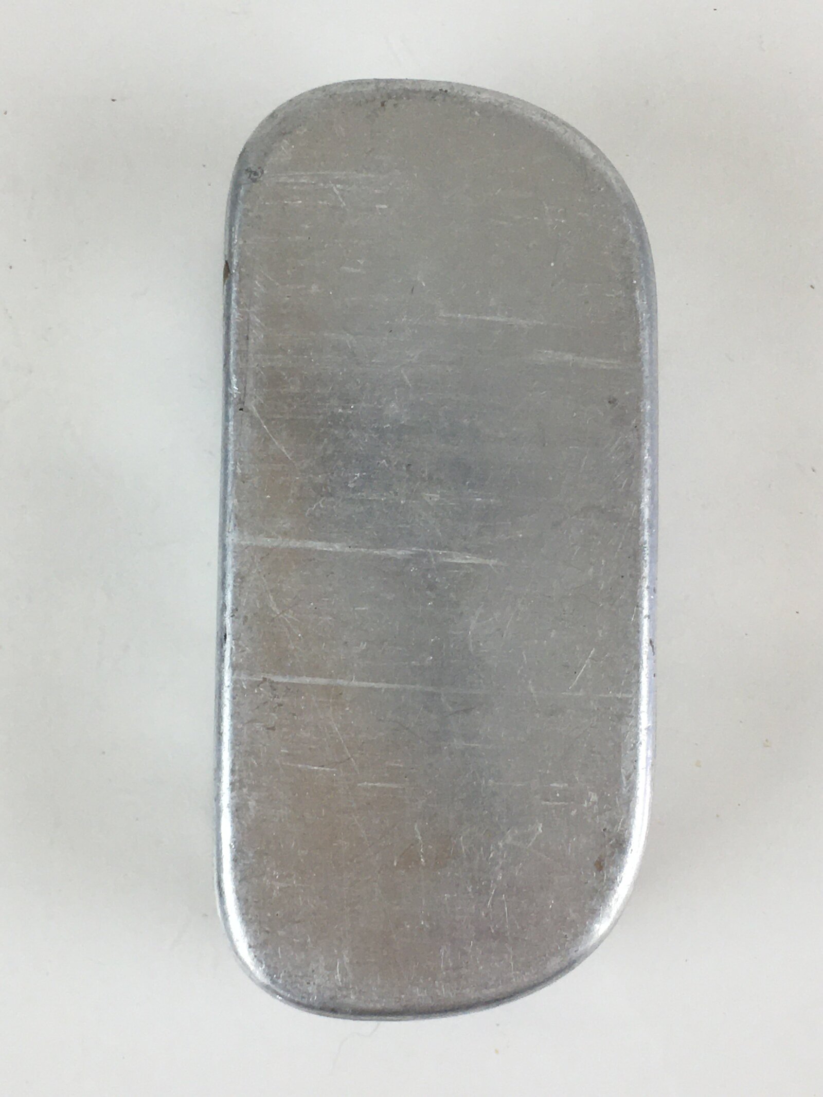 Japanese Aluminum Bento Box Vtg Lunch Box Lidded Container Silver JK398