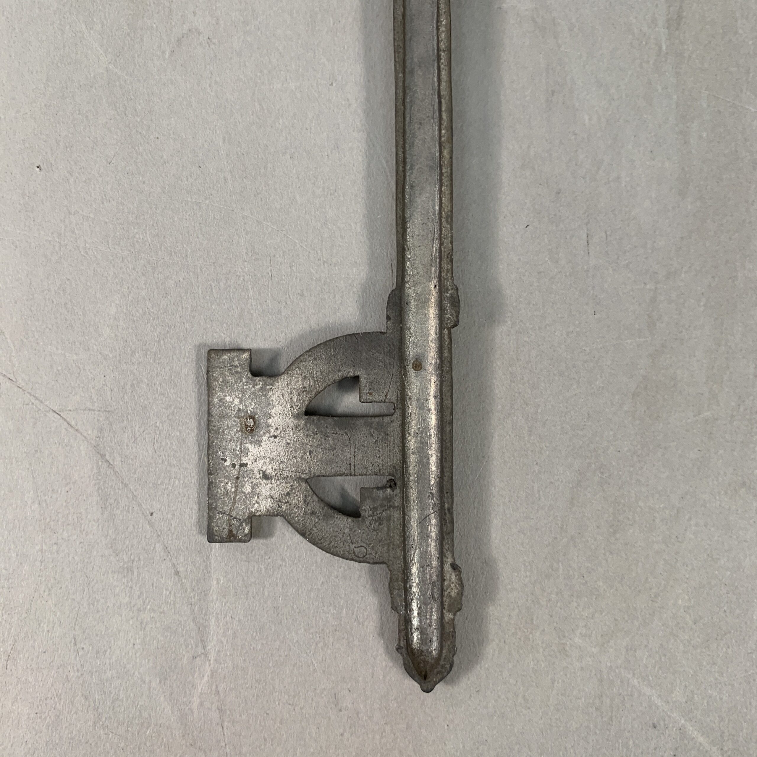 Japanese Analog Thermometer Vtg Metal Key Gold Red Needle J980