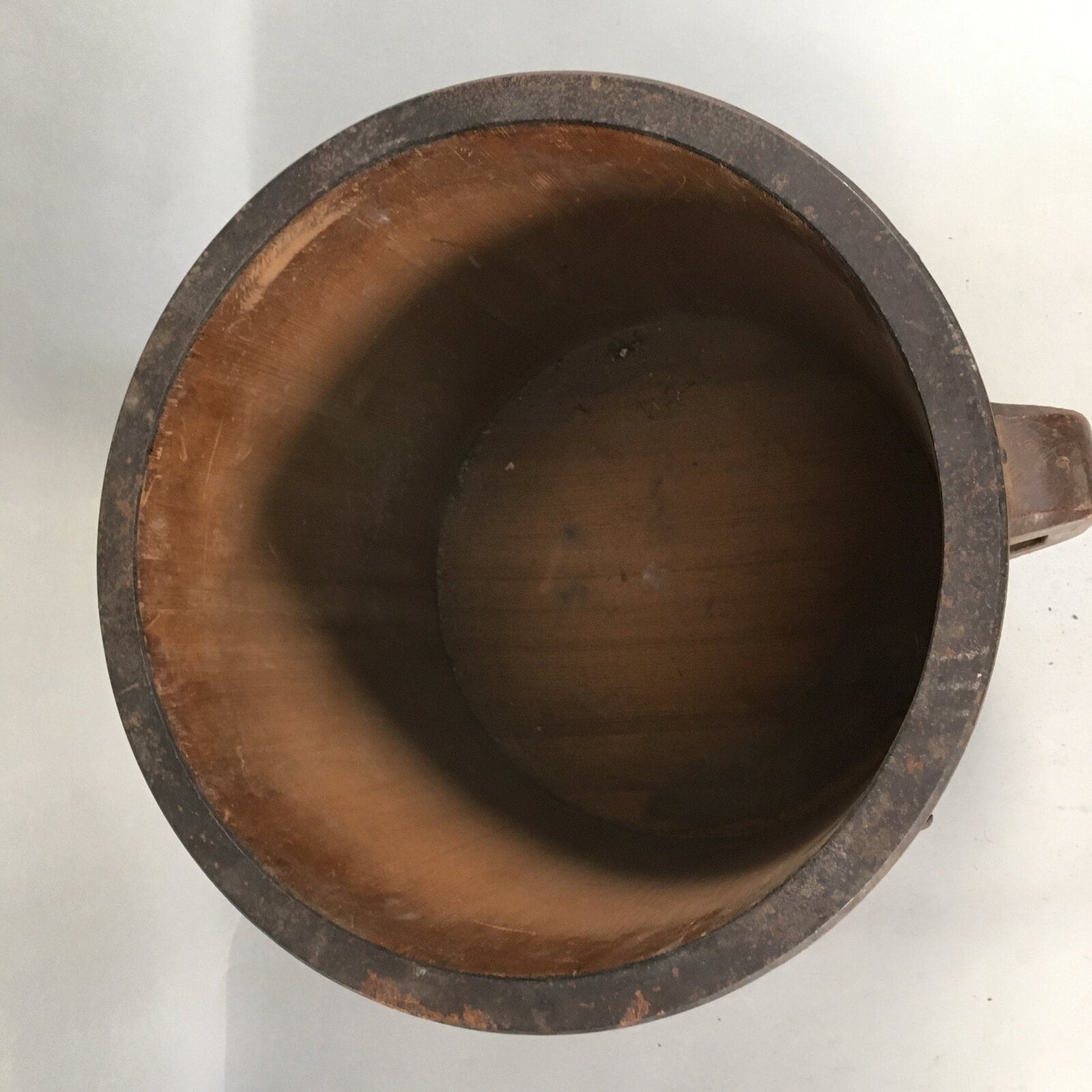Japanese Antique Handmade Wooden Rice Bucket Masu Brown JK182