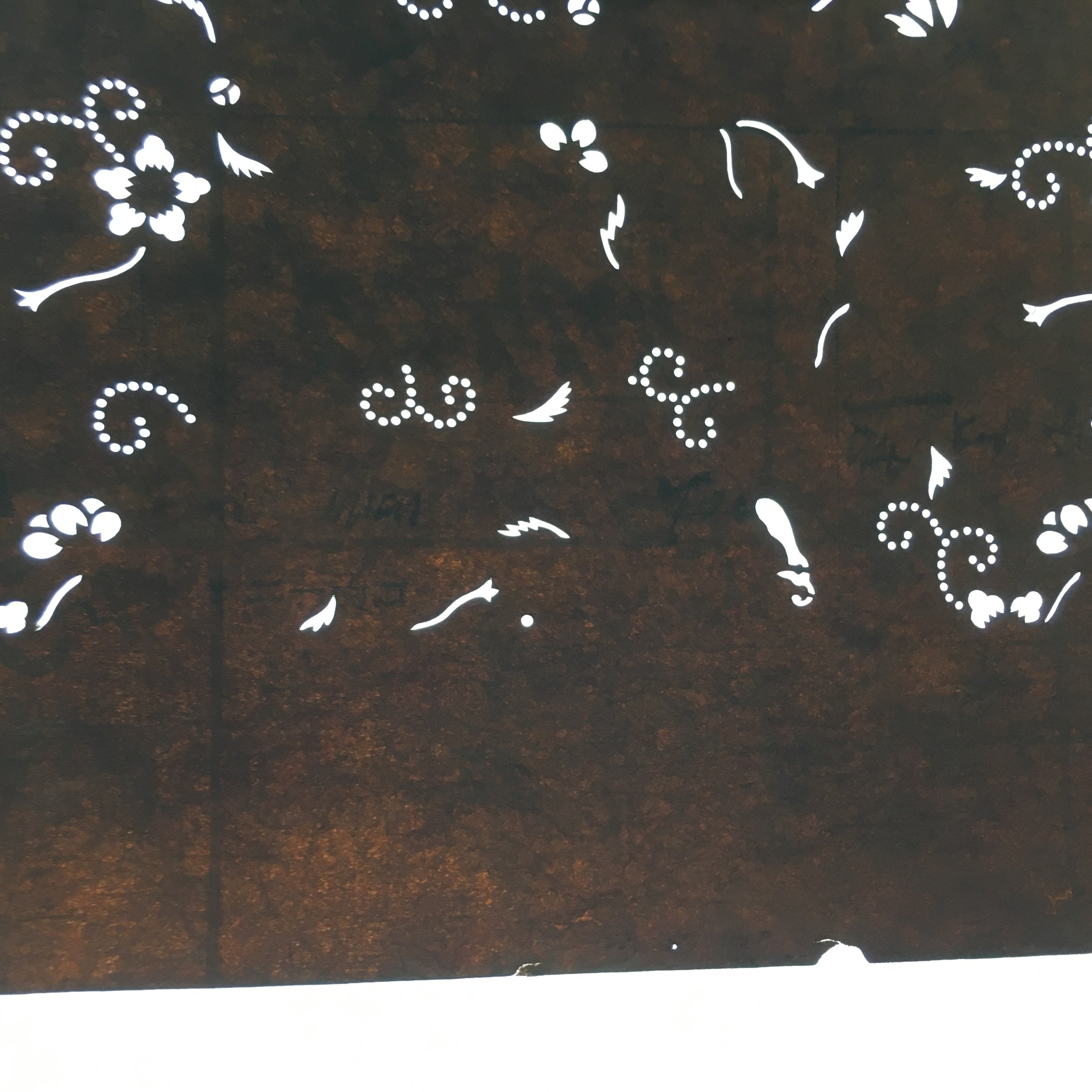 Japanese Antique Ise Katagami Kimono Stencil Edo Era Plus Floral Pattern A314