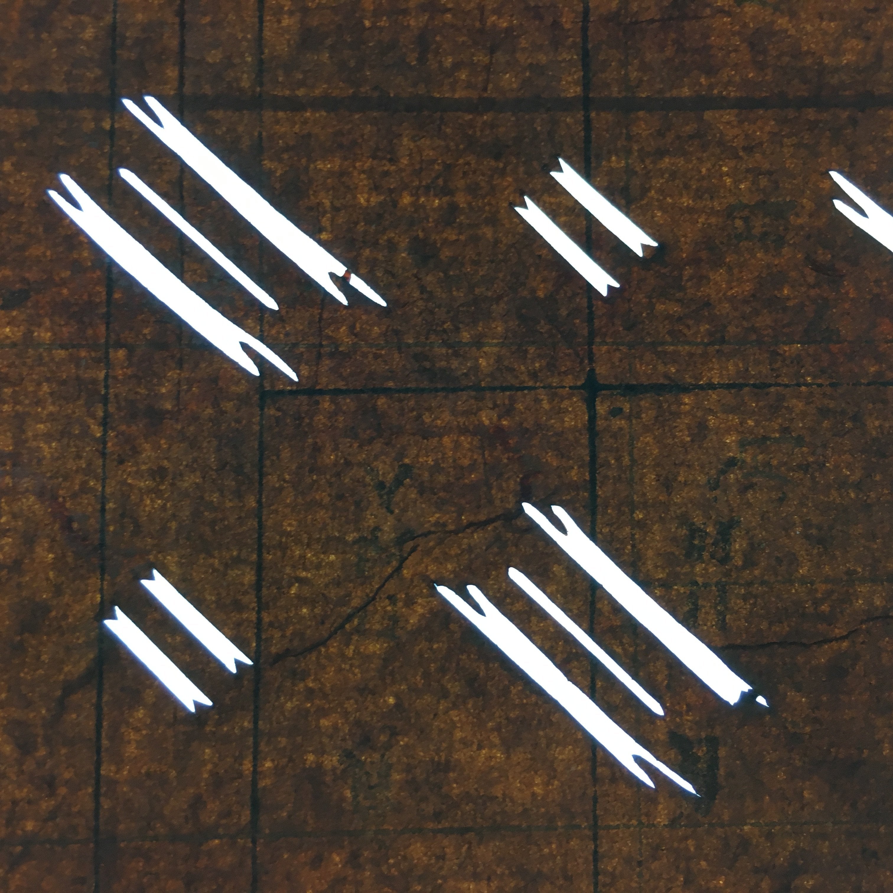 Japanese Antique Ise Katagami Kimono Stencil Edo Era Plus Sign Pattern A316