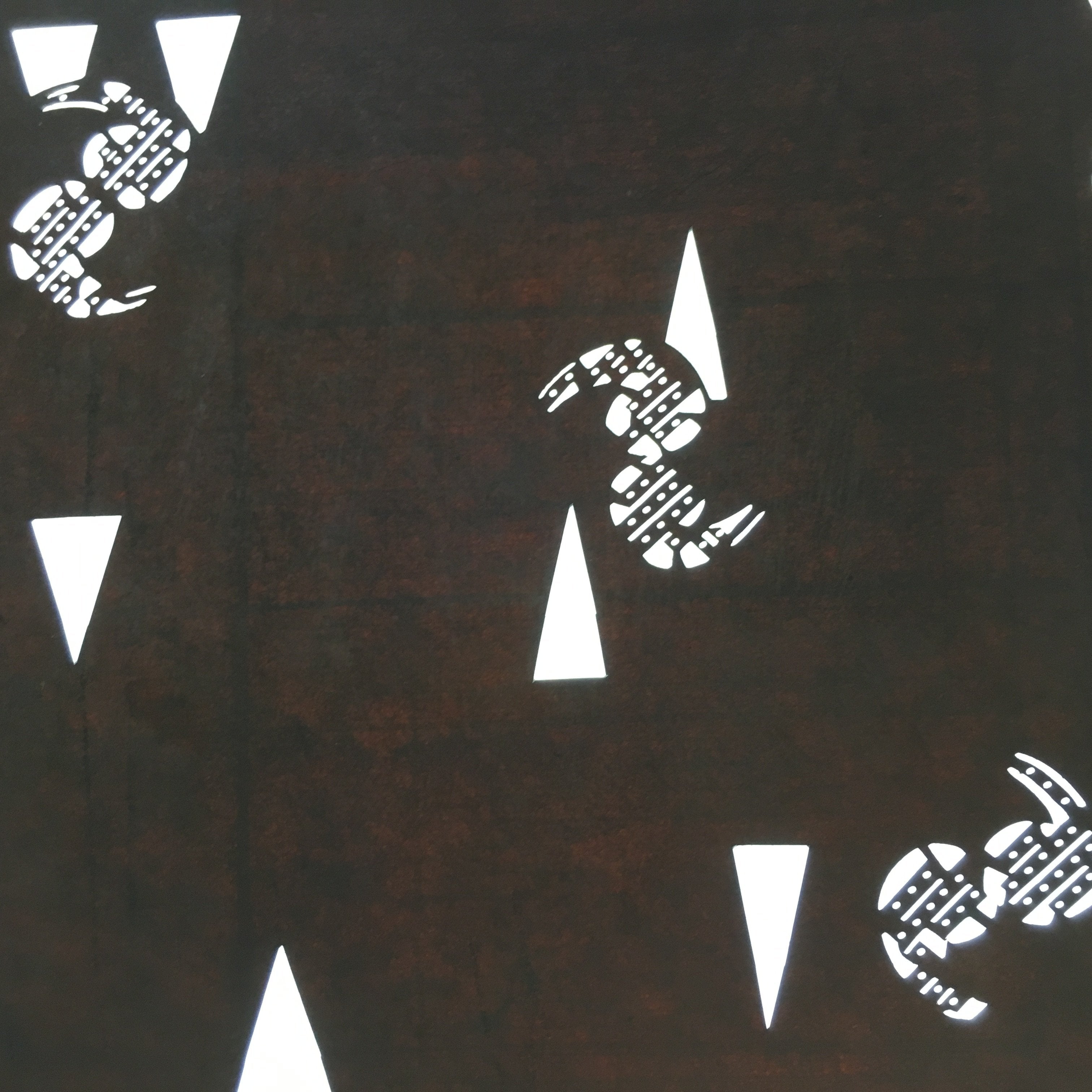 Japanese Antique Ise Katagami Kimono Stencil Edo Era Plus Sign Pattern A322