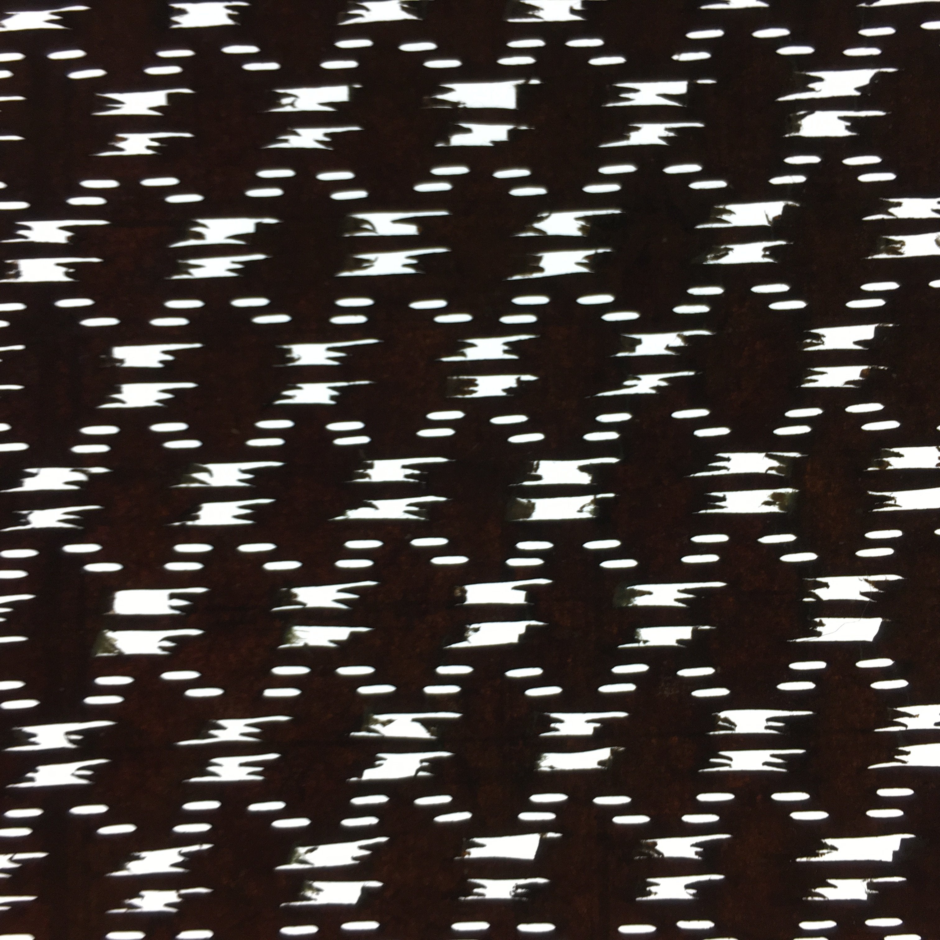 Japanese Antique Ise Katagami Kimono Stencil Edo Era Plus Sign Pattern A339