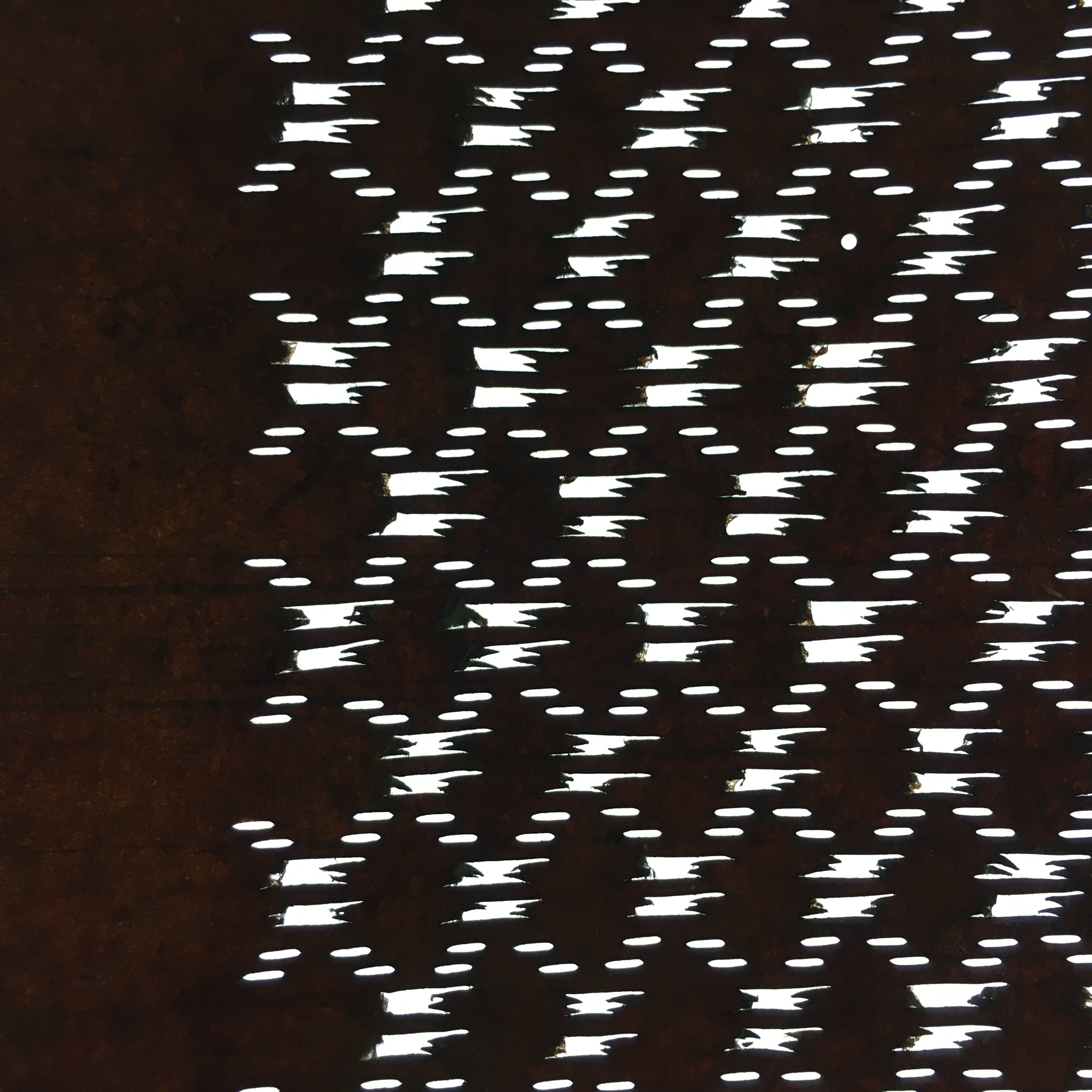 Japanese Antique Ise Katagami Kimono Stencil Edo Era Plus Sign Pattern A339