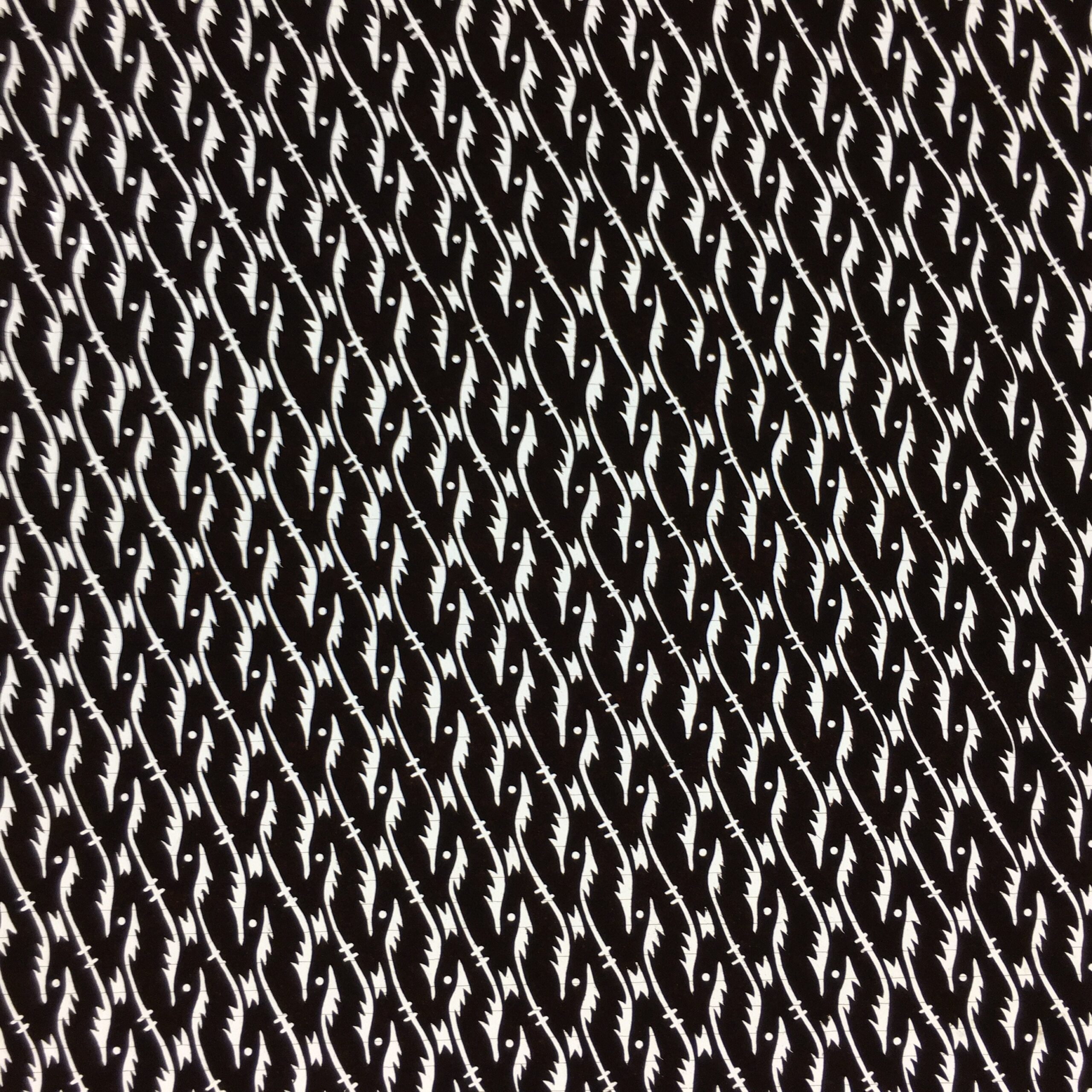 Japanese Antique Ise Katagami Paper Kimono Stencil Edo Abstract Design ...