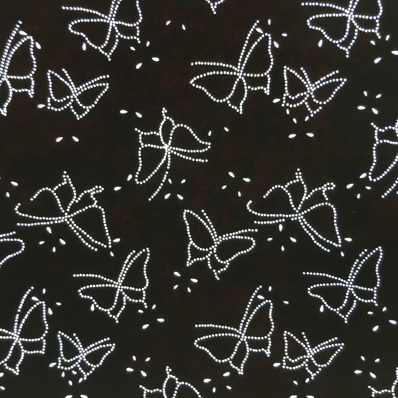 Japanese Antique Ise Katagami Paper Kimono Stencil Edo Butterfly Pattern A529