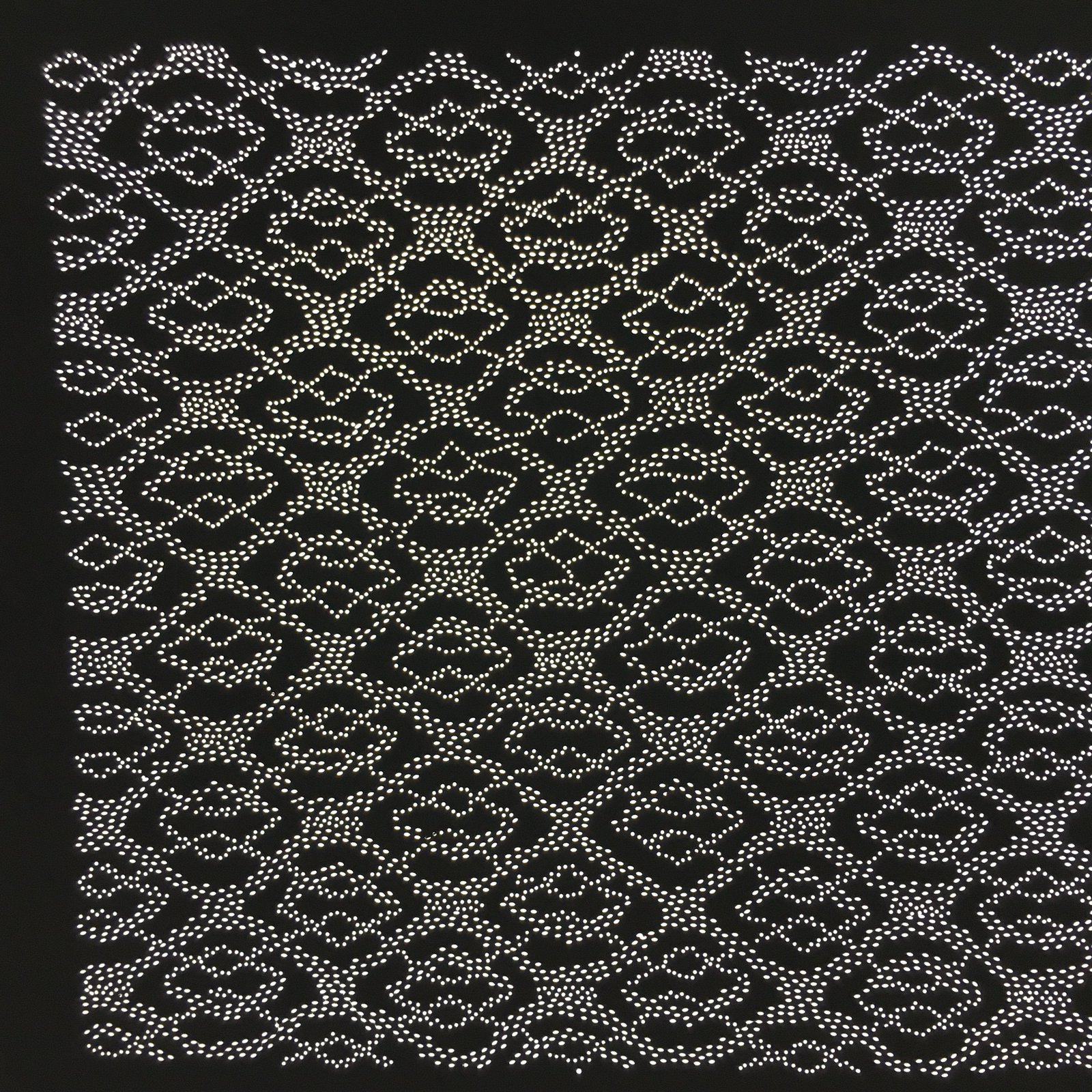 Japanese Antique Ise Katagami Paper Kimono Stencil Edo Folding Fan Pattern A530