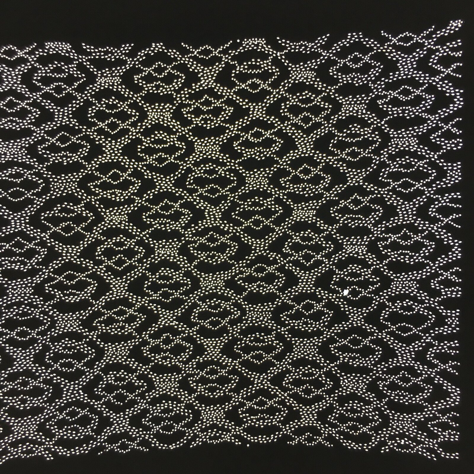 Japanese Antique Ise Katagami Paper Kimono Stencil Edo Folding Fan Pattern A530