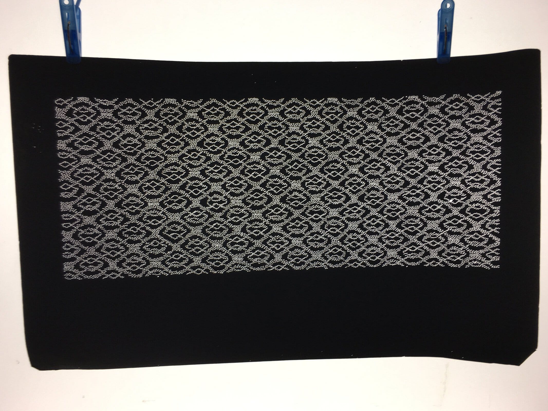 Japanese Antique Ise Katagami Paper Kimono Stencil Edo Folding Fan Pattern A530