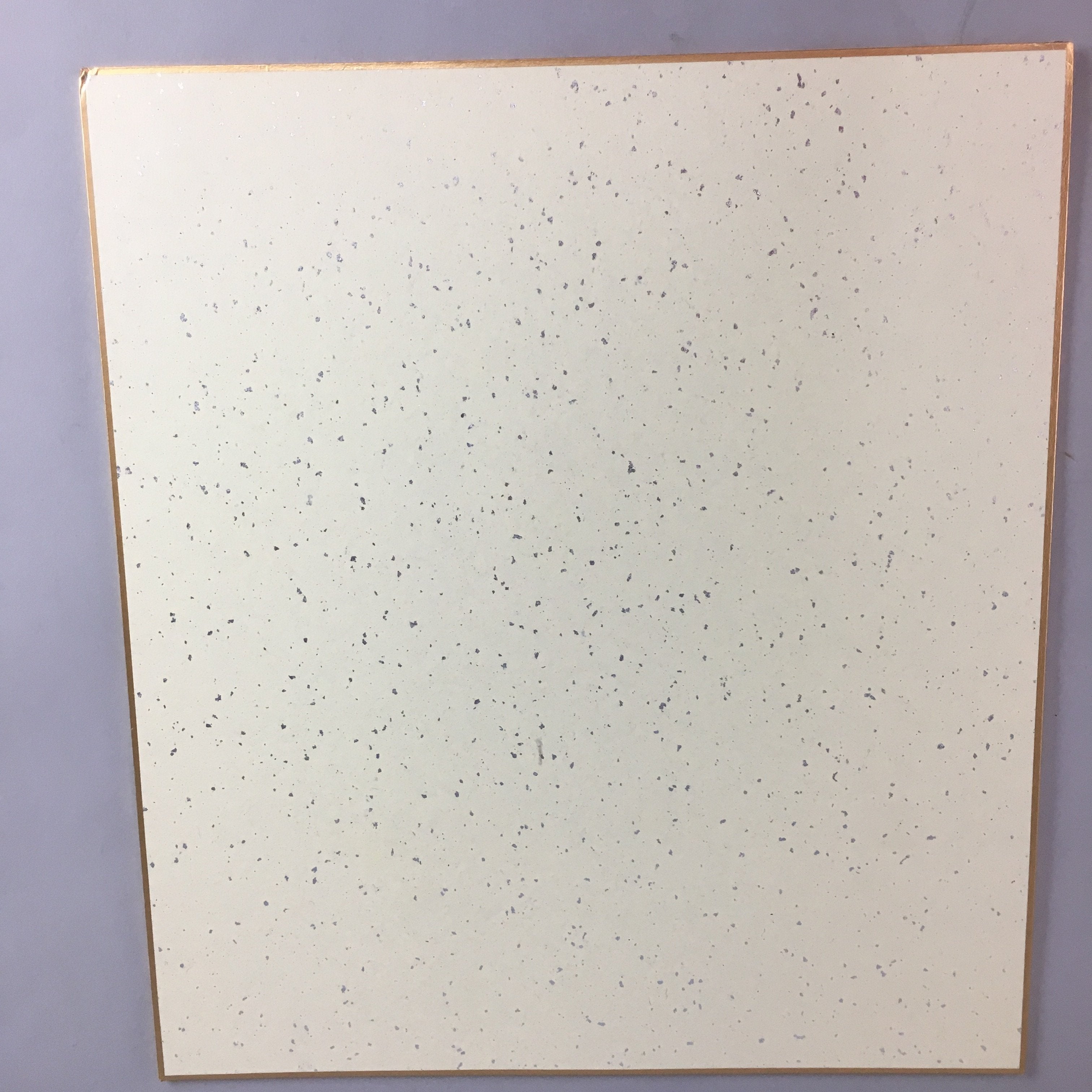 Japanese Art Board Vtg Shikishi Paper Calligraphy Kanji Handwritten A202