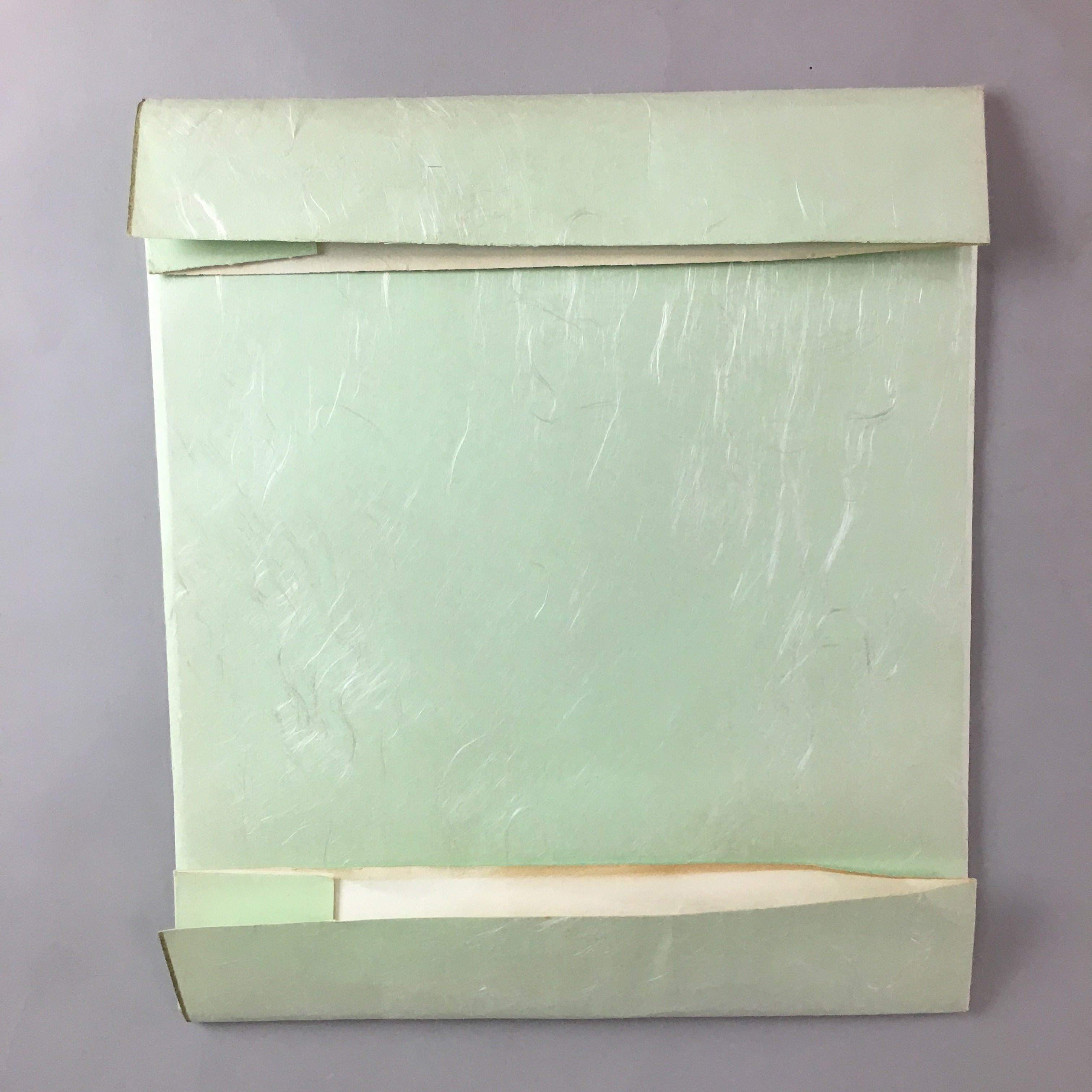 Japanese Art Board Vtg Shikishi Paper Calligraphy Kanji Handwritten A202